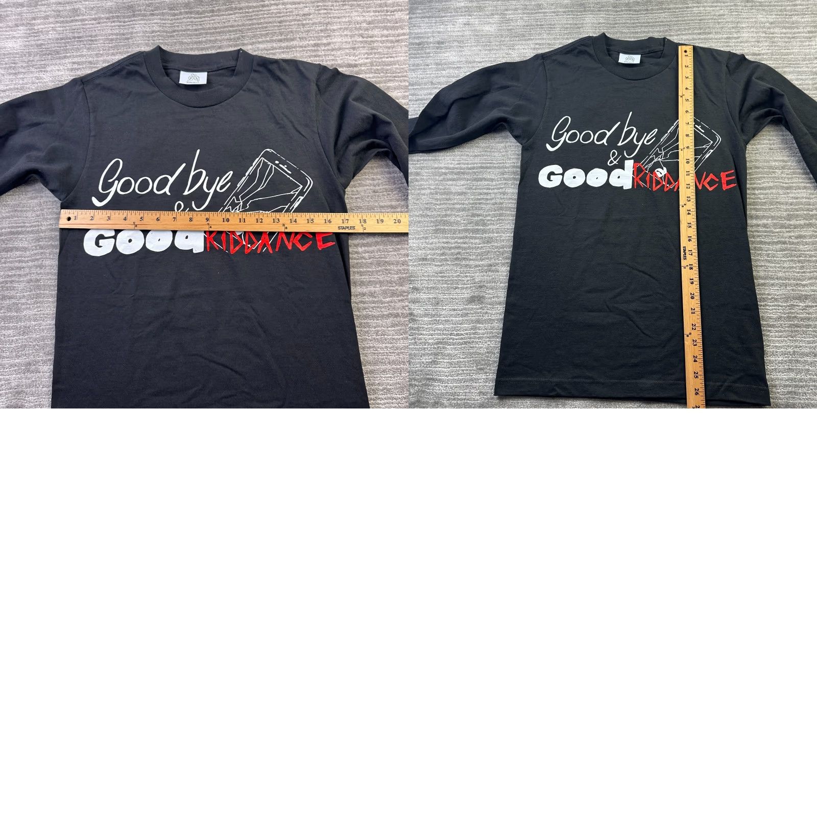 Vintage Juice WRLD Shirt Mens Small Black Goodbye & Good Riddance 999 T-Shirt Crew Neck Long Sleeve Graphic Print Size US S / EU 44-46 / 1 - 8 Thumbnail