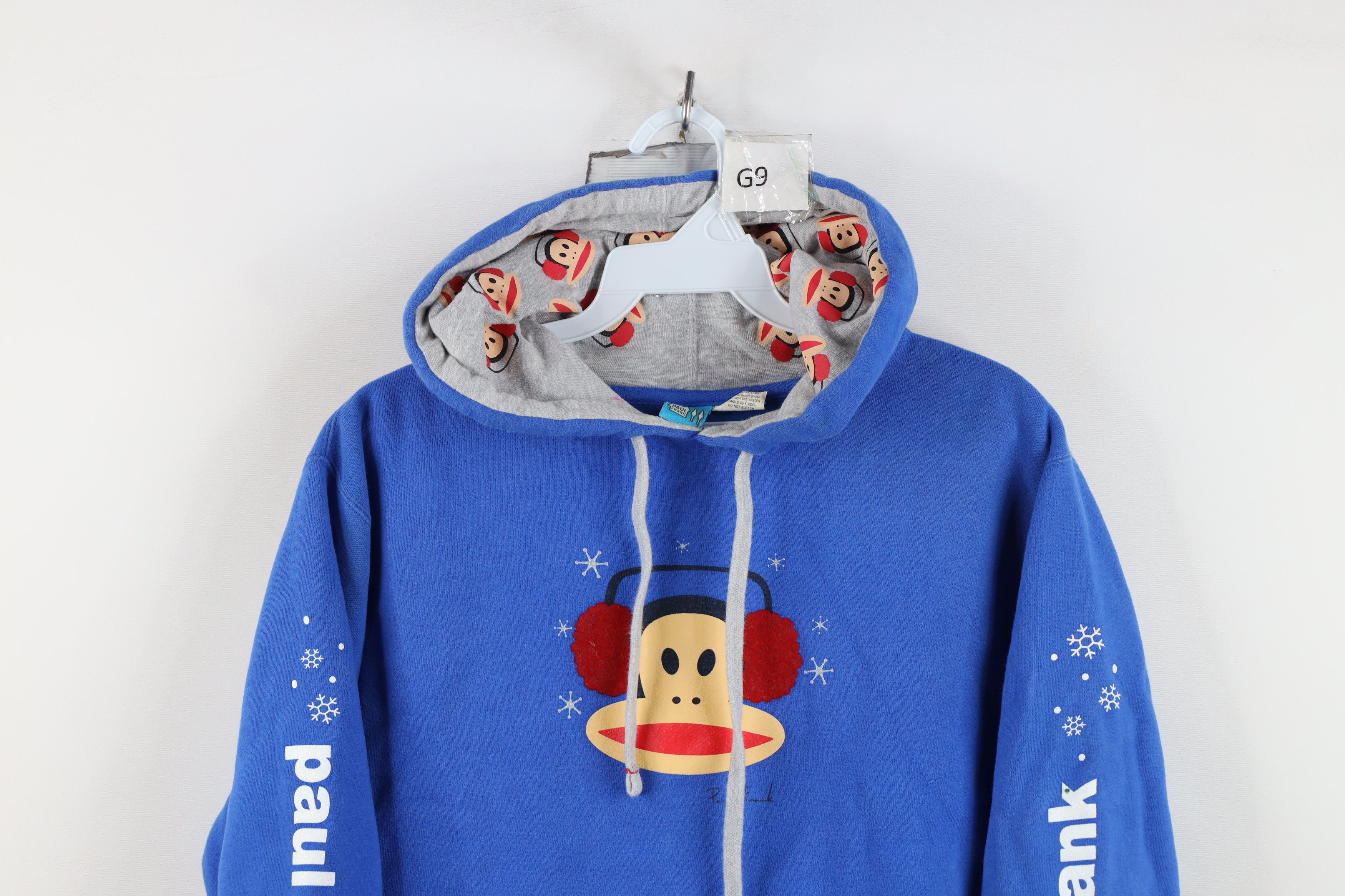 Paul Frank Vintage Y2K Paul Frank Spell Snowflake Monkey Hoodie Blue Size M / US 6-8 / IT 42-44 - 2 Thumbnail