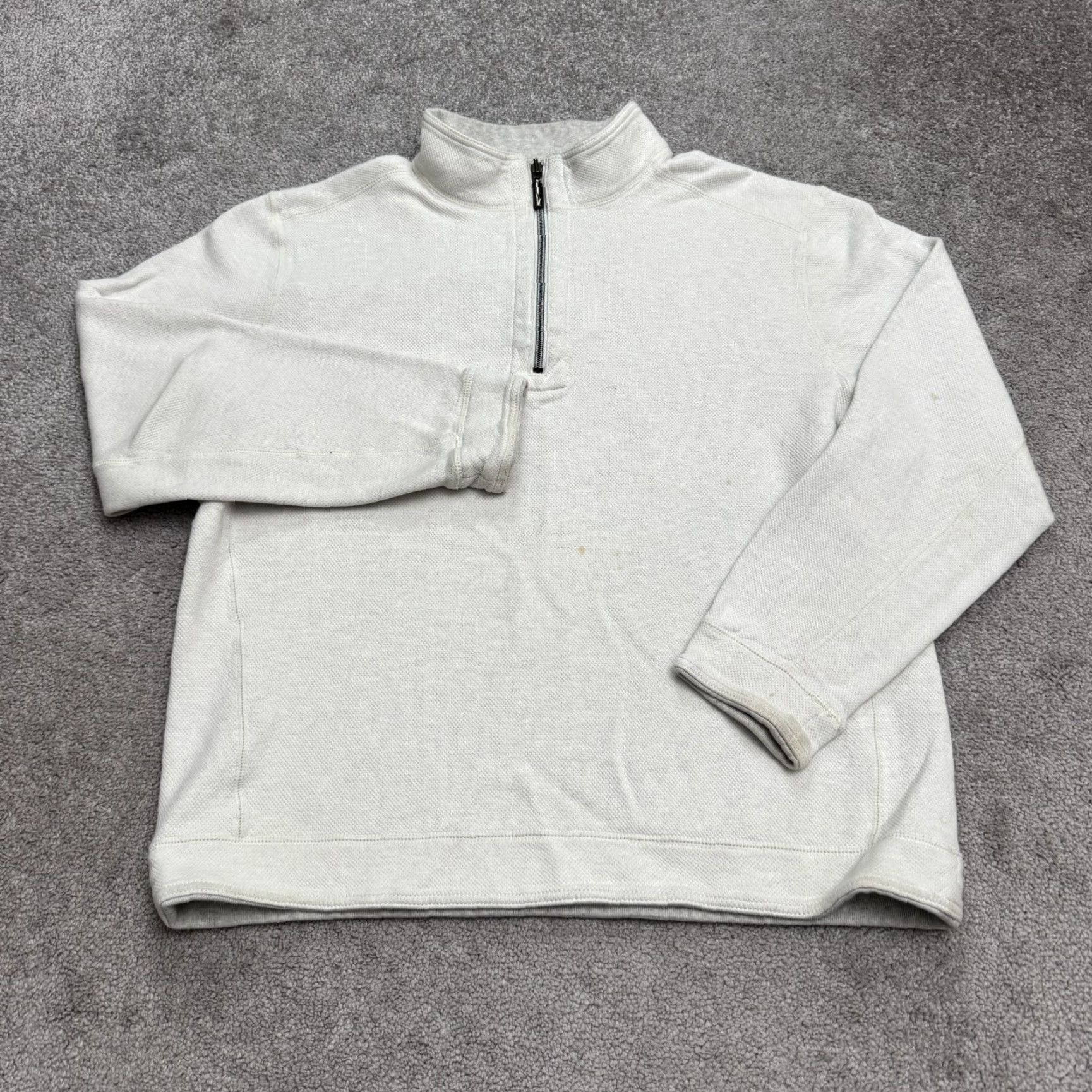 Tommy Bahama Tommy Bahama Sweatshirt 1/4 Zip Pullover Mens Large Gray Knit Outdoor All Seasons Lightweight Size US L / EU 52-54 / 3 - 2 Thumbnail