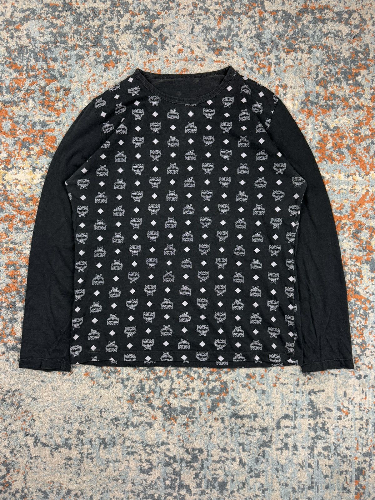 Designer × MCM × Vintage Vintage 90s MCM Munchen monogram print long sleeve tee Size US S / EU 44-46 / 1 - 1 Thumbnail
