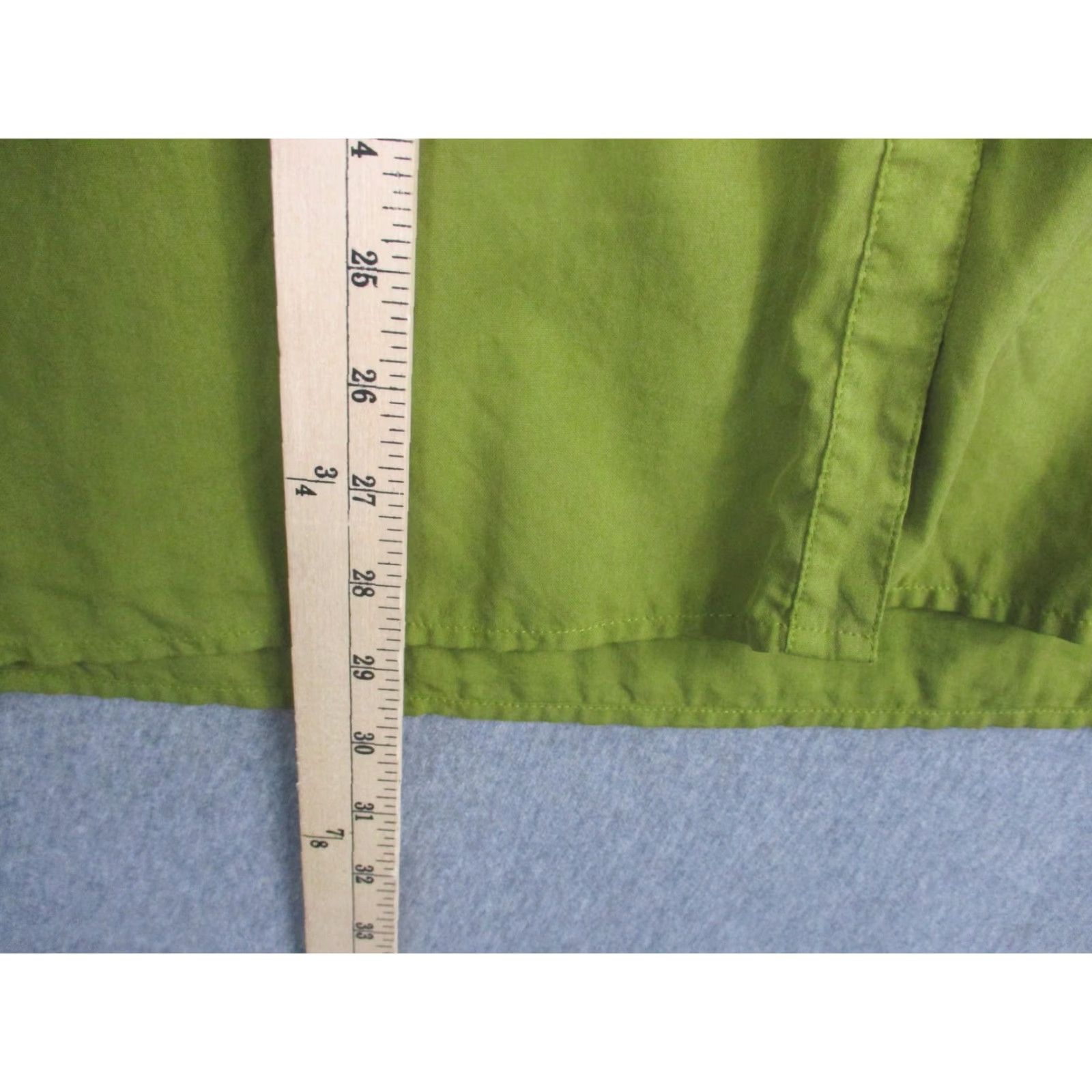 J. Jill J. Jill Shirt Womens XL Green 100% Silk Button Tunic Top Long Sleeve Blouse Size XL / US 12-14 / IT 48-50 - 4 Thumbnail