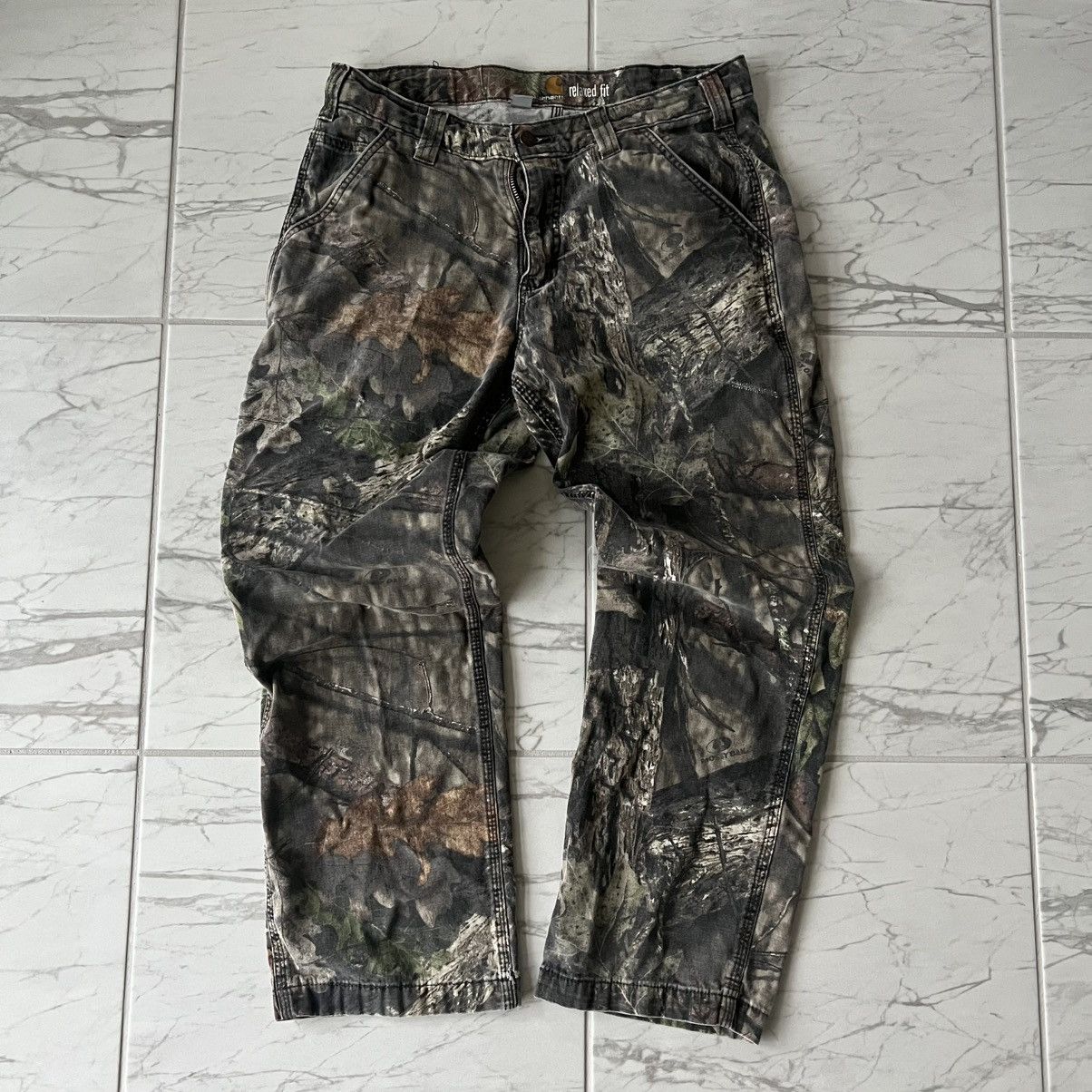 Carhartt Carhartt Camo Carpenter Pants Size US 33 - 1 Thumbnail