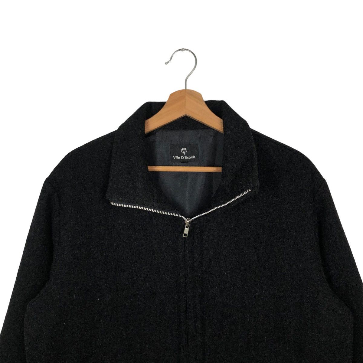Japanese Brand VINTAGE WOOL JACKET VILLE D’ ESPOIR JAPAN ISSEY MIYAKE Size US M / EU 48-50 / 2 - 2 Thumbnail