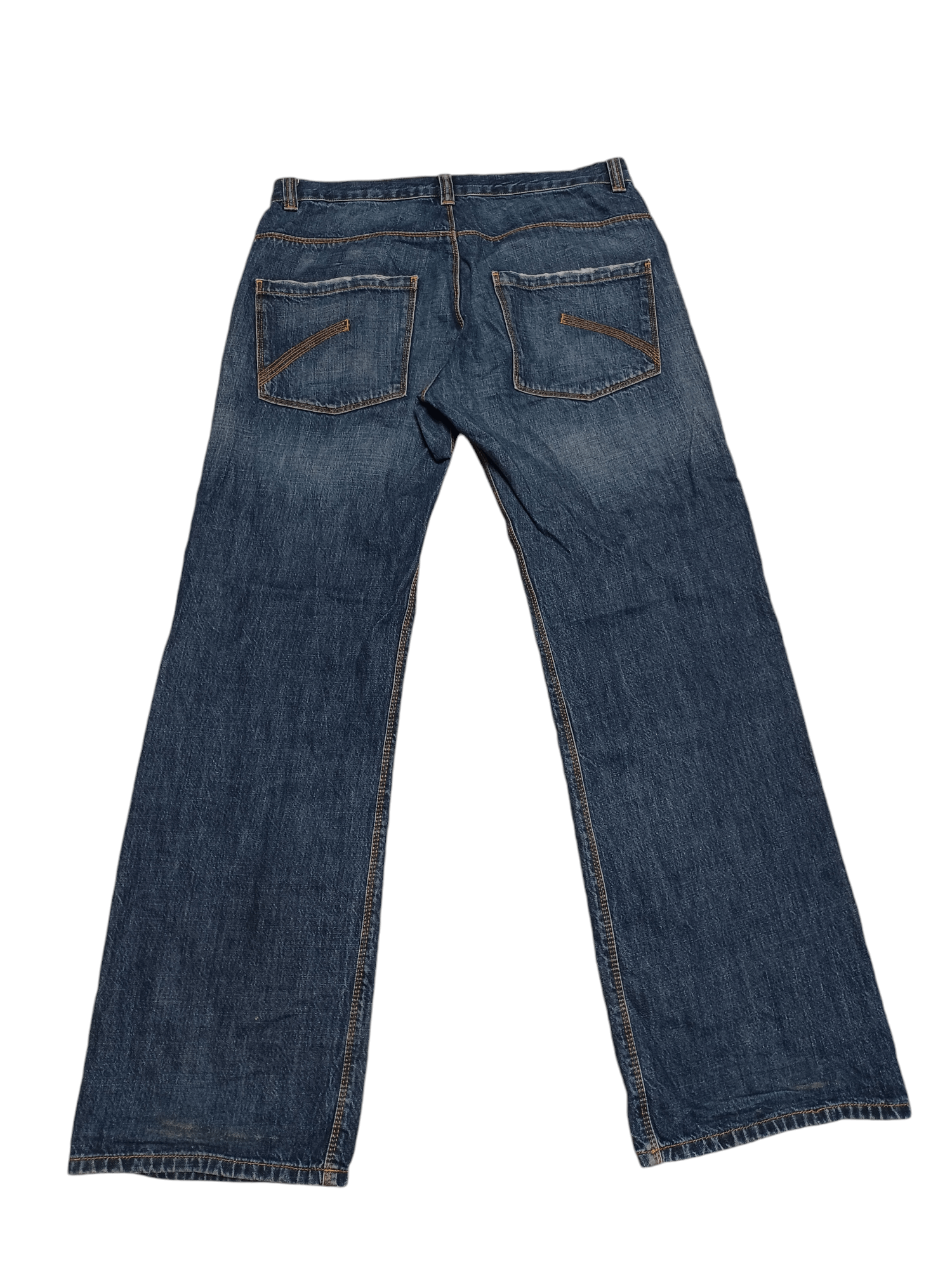 Jean 26 CM LEG OPENING! MADE IN FINLAND WIDE JEANS DENIM Size US 34 / EU 50 - 2 Thumbnail