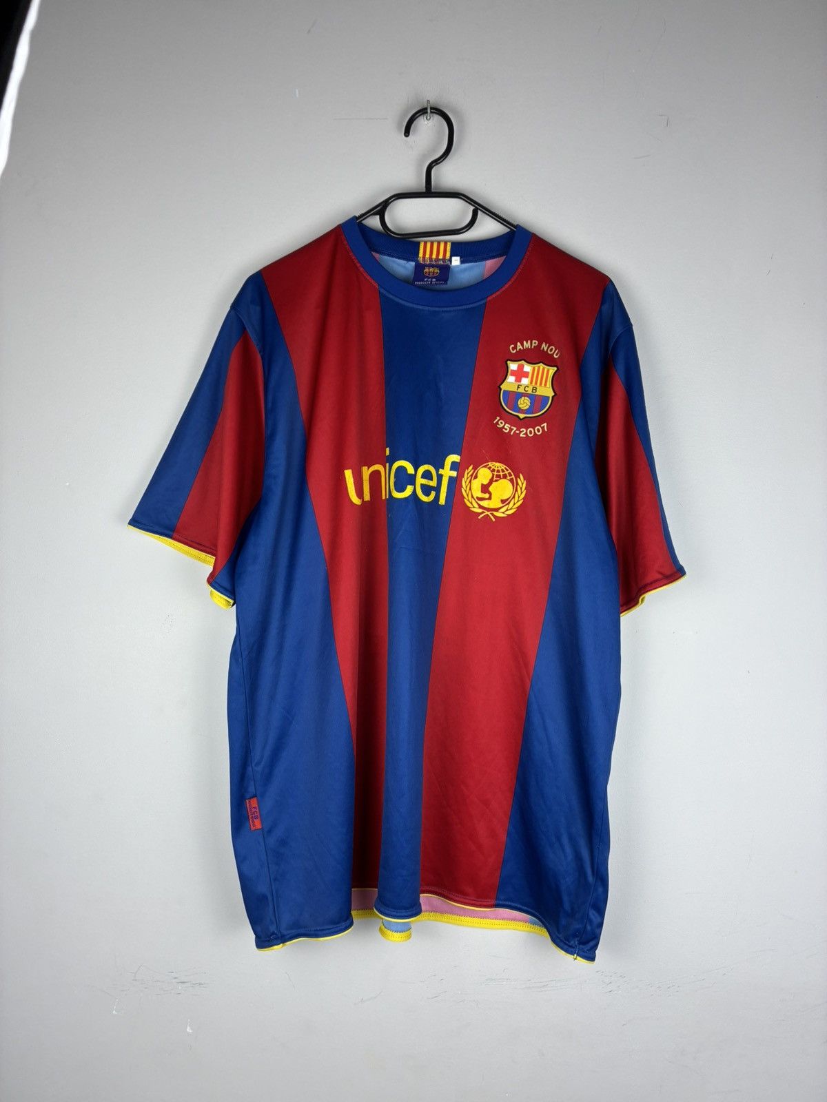 Vintage Fc Barcelona 2007/2008 home kit jersey #14 Henry Size US XL / EU 56 / 4 - 3 Thumbnail