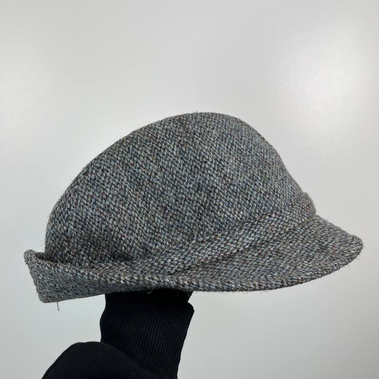 Harris Tweed Harris Tweed Grey Wool Vintage Hat Bowler Roll Brim Size ONE SIZE - 9 Thumbnail