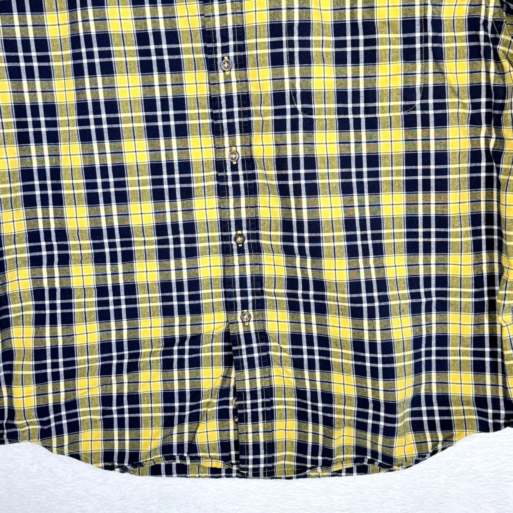 Eddie Bauer Eddie Bauer Shirt Black Yellow Plaid 100% Cotton Button-Down L Mens Sportsman Size US L / EU 52-54 / 3 - 6 Thumbnail