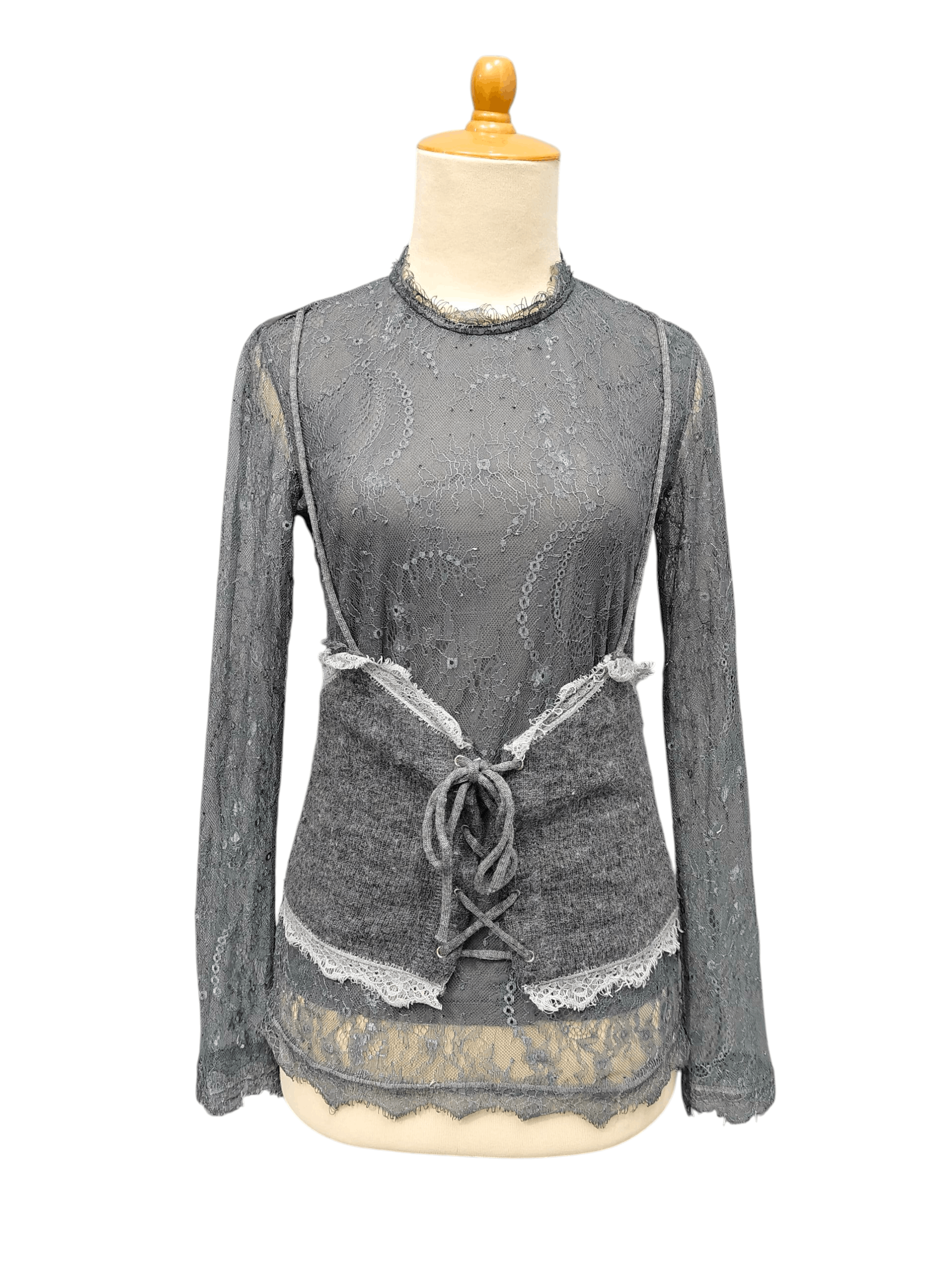 Seditionaries RARE❤️‍🔥W123 Set Mesh Lace Layered Y2K Gothic Top Size M / US 6-8 / IT 42-44 - 1 Thumbnail