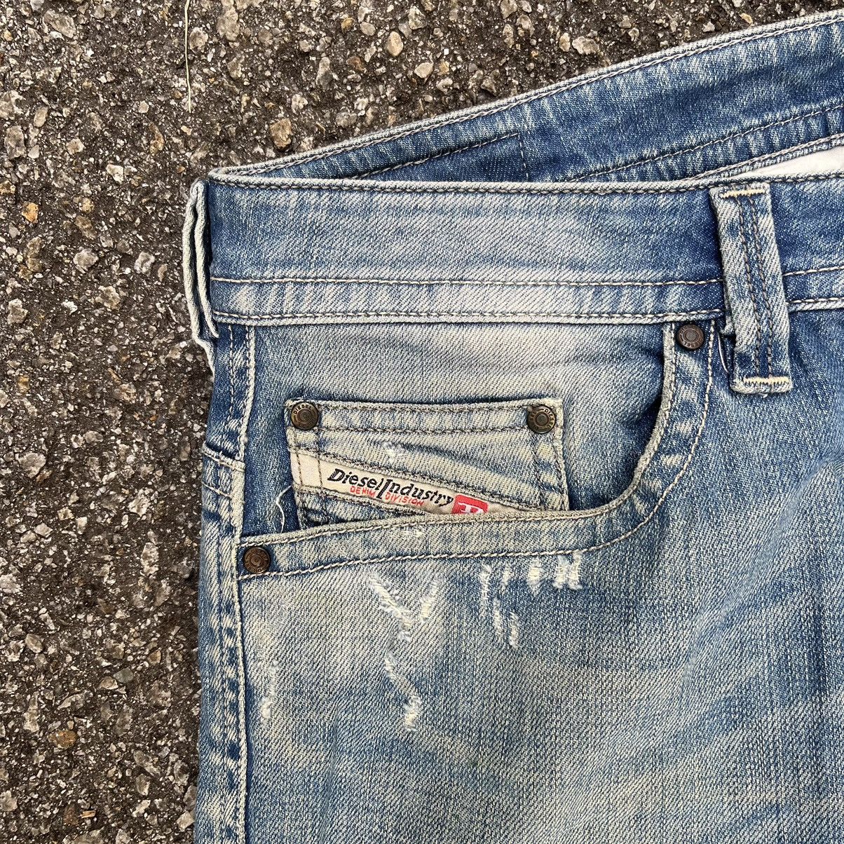 Diesel Diesel Thavar Washed Blue Denim Slim Skinny Jeans Low Rise Size US 31 - 4 Thumbnail