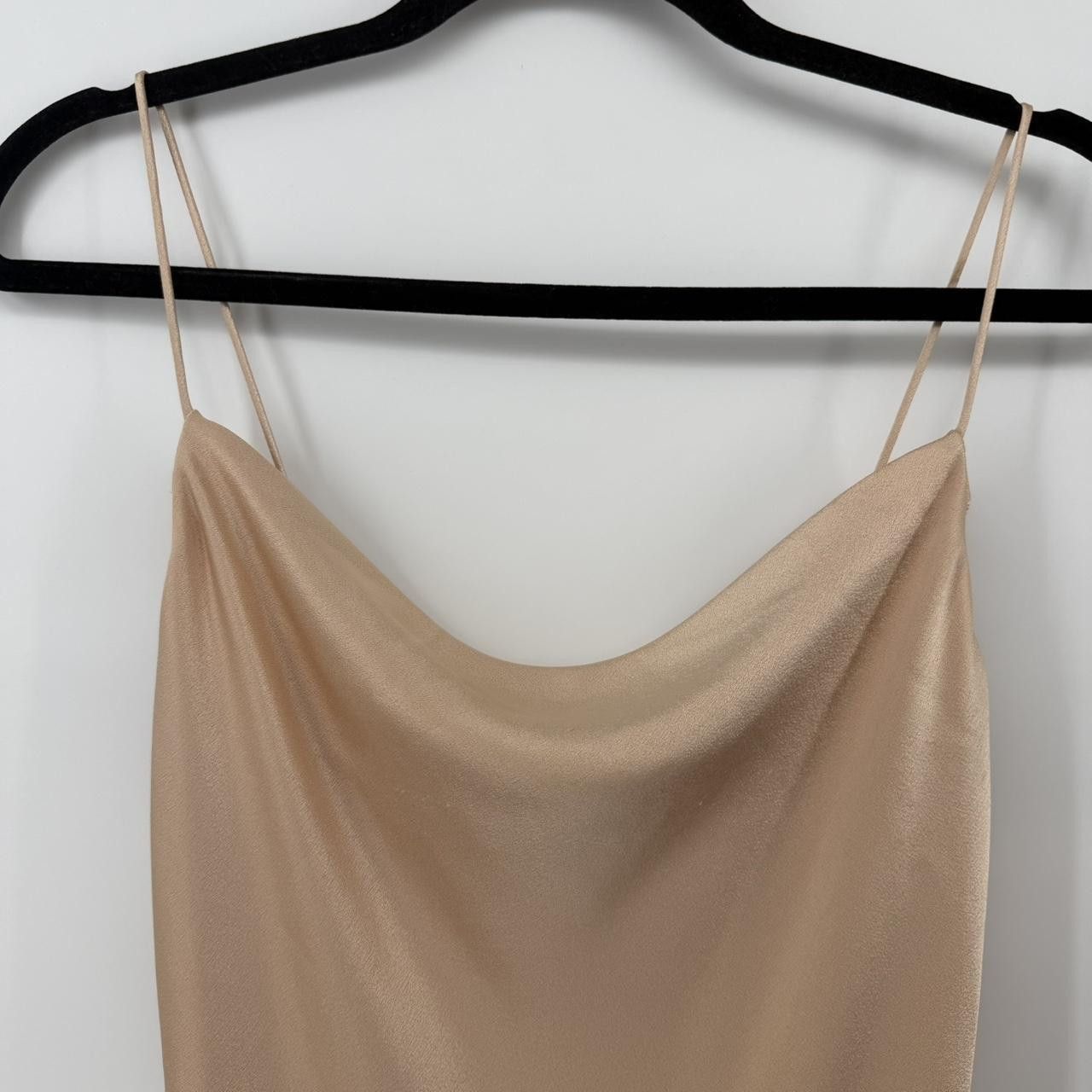 Alice + Olivia $295 Alice + Olivia Women's Pink Satin Cowl Neck Harmony Size XS / US 0-2 / IT 36-38 - 2 Thumbnail