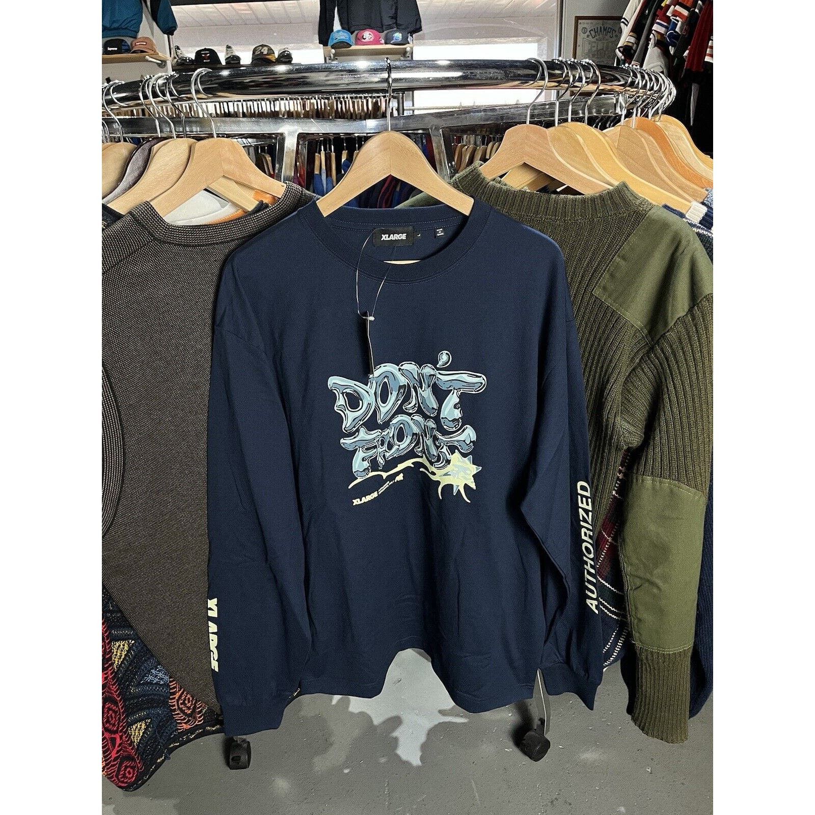 image of X Large X-Large Los Angeles Don’T Front Blue Longsleeve Size Large, Men's