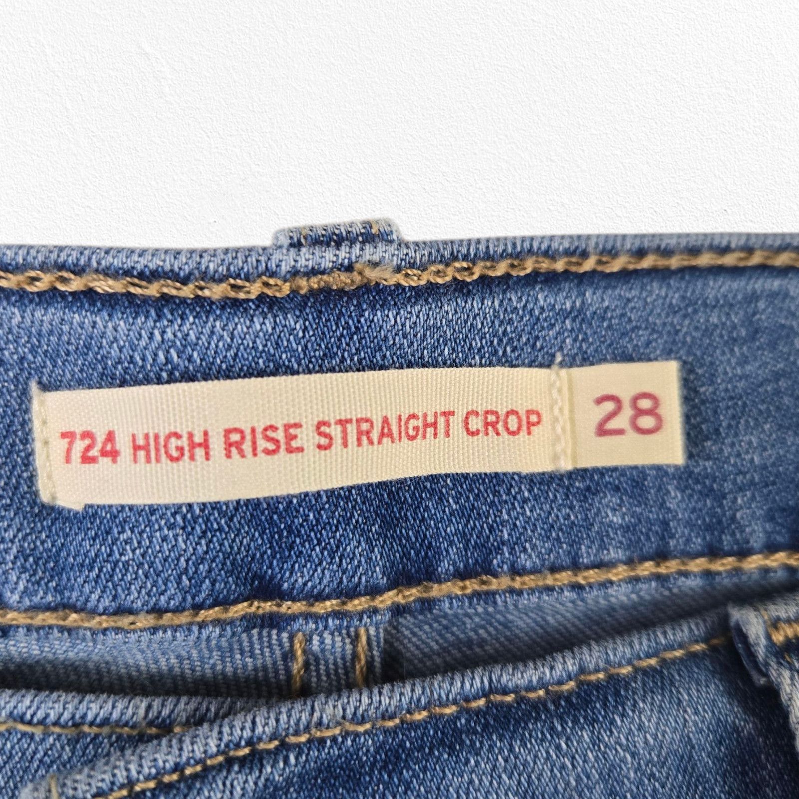 Levi's Levi's 724 High Waisted Slim Cropped Straight Jeans Size 28 Size 28" / US 6 / IT 42 - 5 Thumbnail