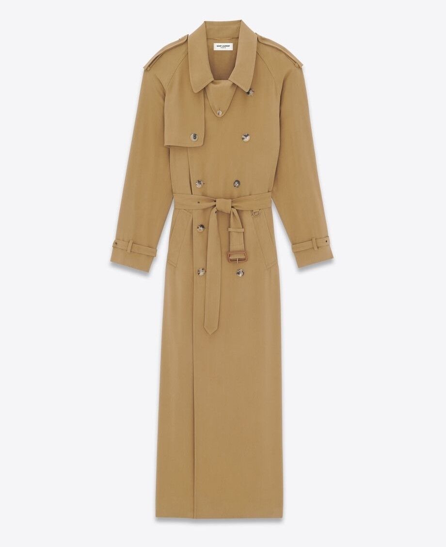 Saint Laurent Paris o1bcso1str1124 Coat in Brown Size XS / US 0-2 / IT 36-38 - 2 Thumbnail