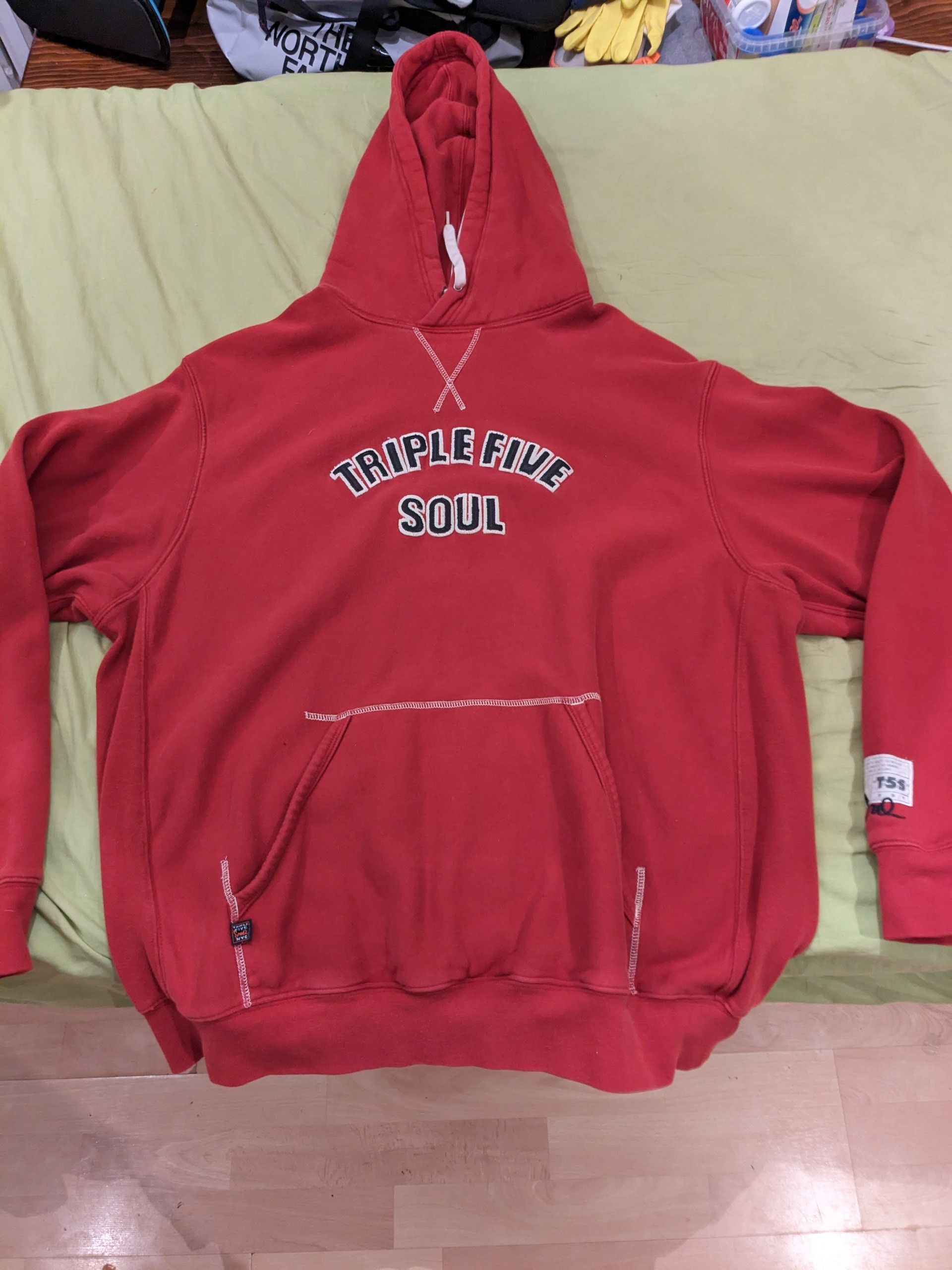 Triple 5 Soul Triple 5 Soul NYC Red Hoodie | Grailed