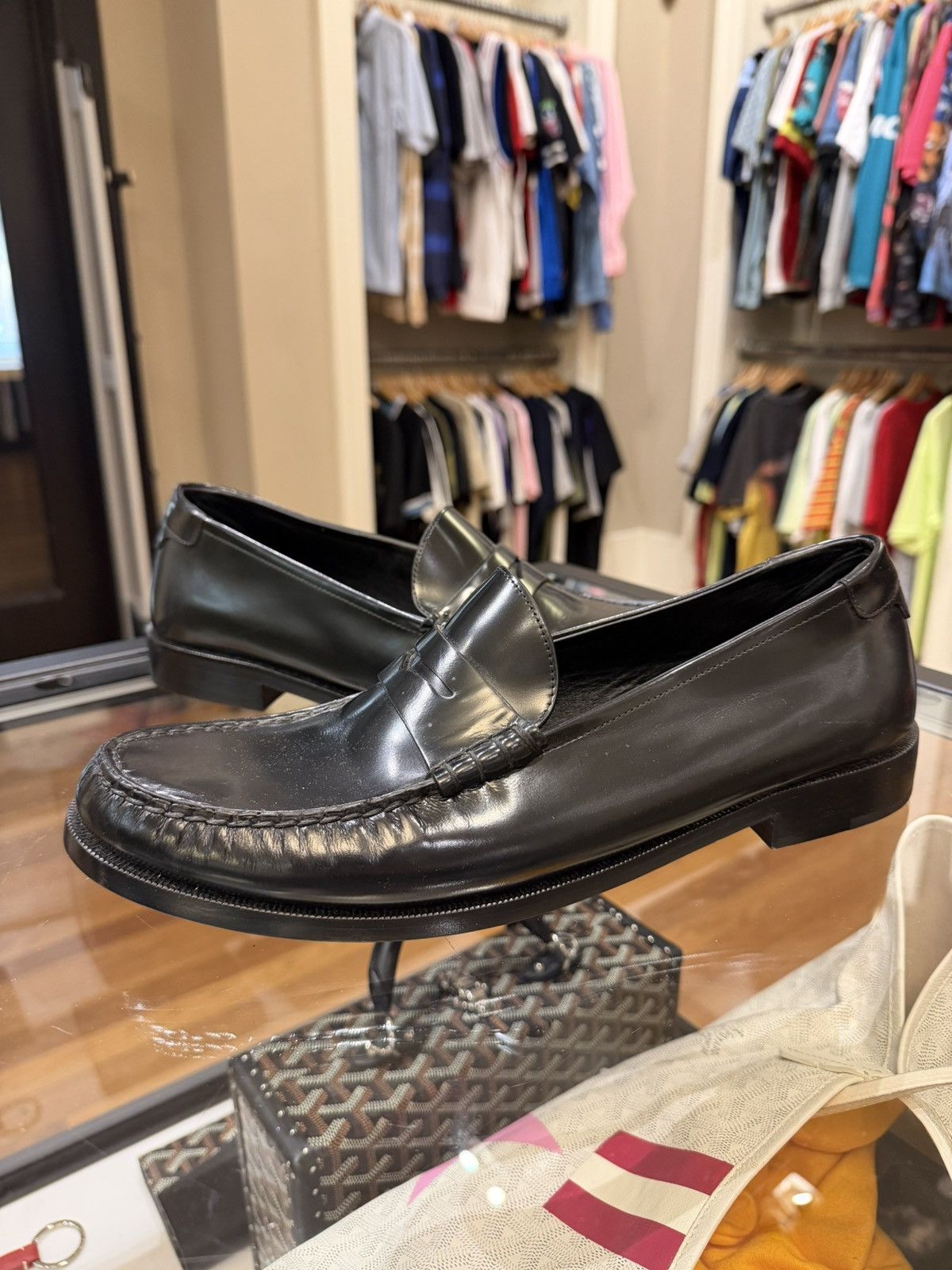 Saint Laurent Paris Saint Laurent LE Leather Loafer Size US 12 / EU 45 - 1 Thumbnail