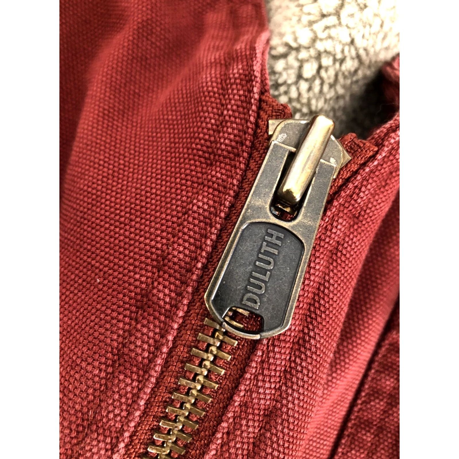 Vintage DULUTH TRADING CO. Very Heavy Duty Canvas Fleece Sherpa Lined 3XL Work Vest Shirt Mens Red 3XL Vest Size US XXL / EU 58 / 5 - 7 Thumbnail
