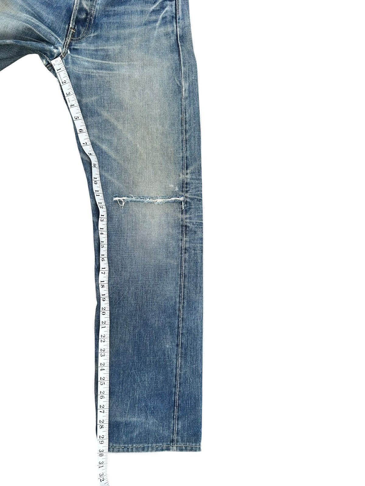 Kapital VINTAGE LEVIS BIG E SELVEDGE THRASHED DENIM JEANS Size US 29 - 24 Thumbnail