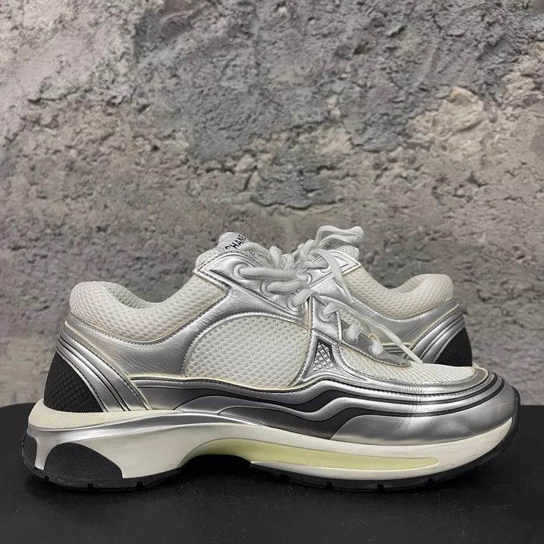 Chanel Chanel Silver Sports Shoes Size 41 Size US 8 / EU 41 - 4 Thumbnail