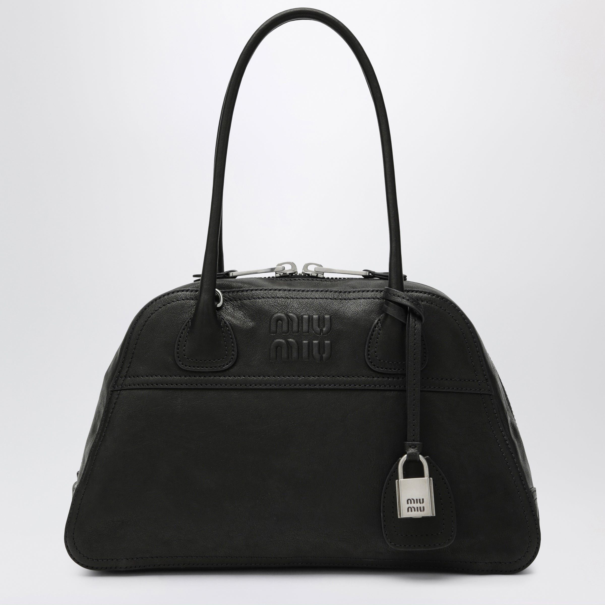 Miu Miu Miu Miu Vivant Nappa Leather Bag In Black Size ONE SIZE - 1 Thumbnail