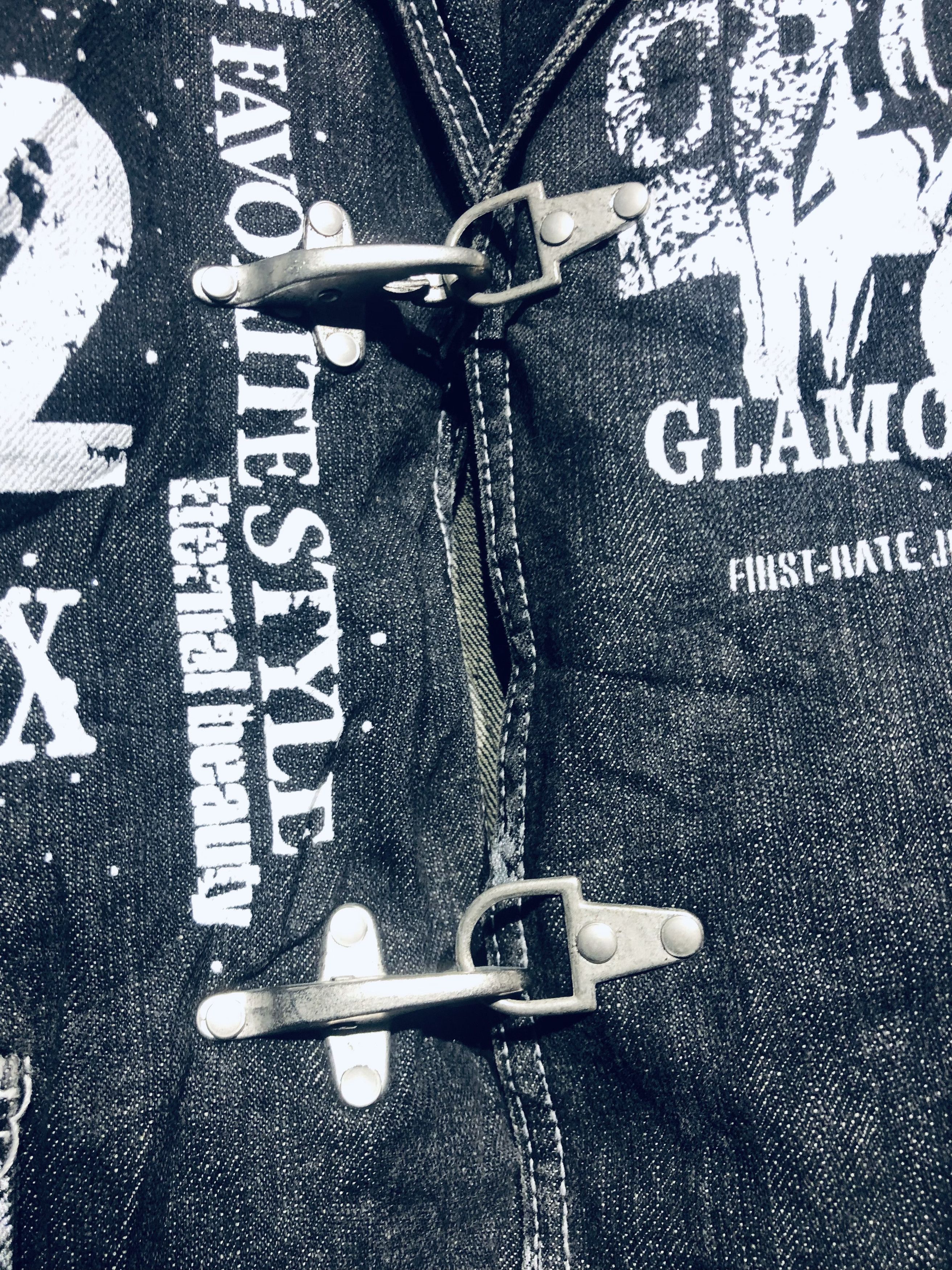 Japanese Brand 💸OFFER BINDING💸 SKULL ☠️ PUNK STYLE DENIM JACKET‼️ Size US M / EU 48-50 / 2 - 7 Thumbnail