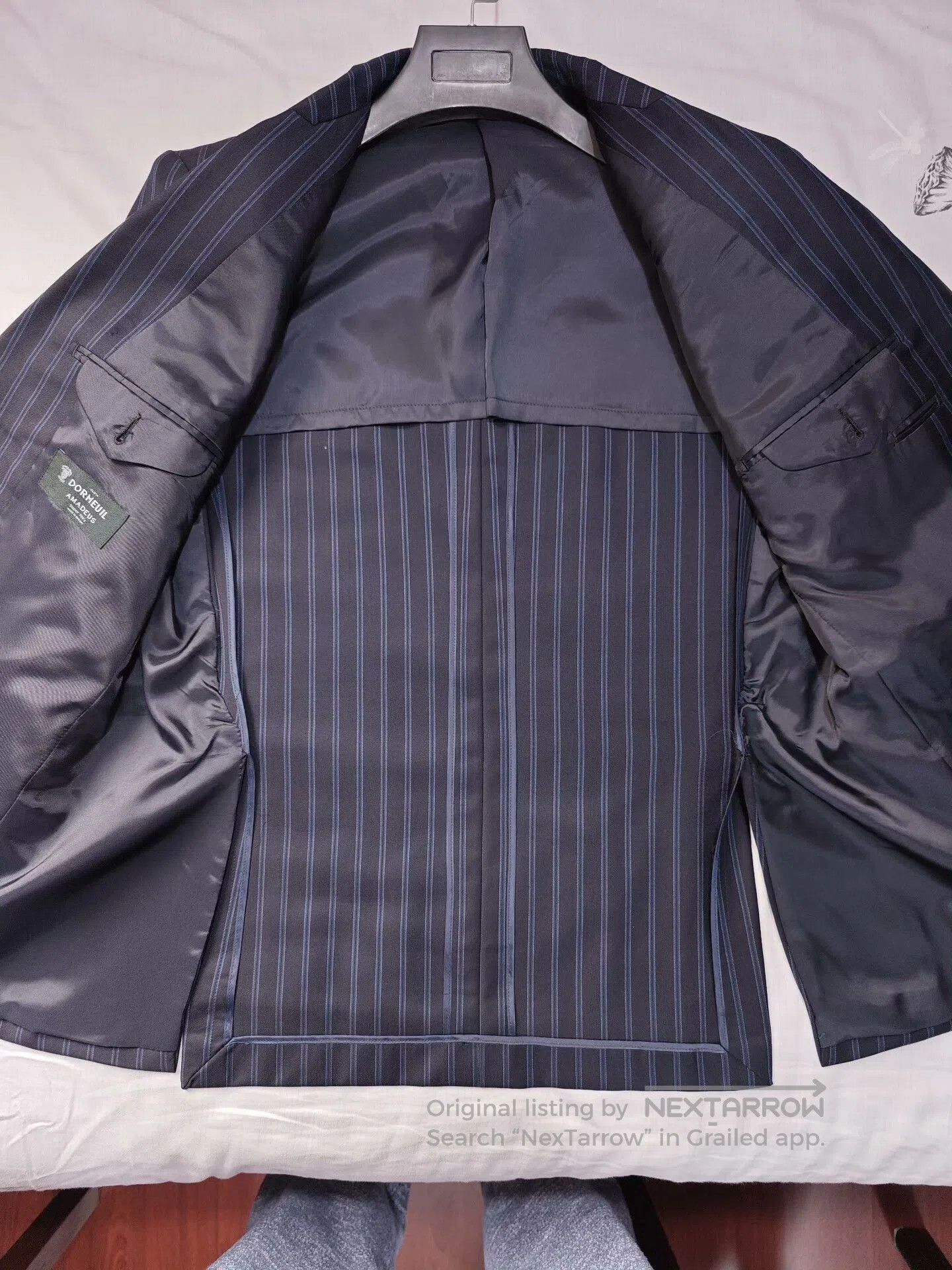 Japanese Brand Dormeuil Custom Wool Suit Jacket. Size US L / EU 52-54 / 3 - 6 Thumbnail