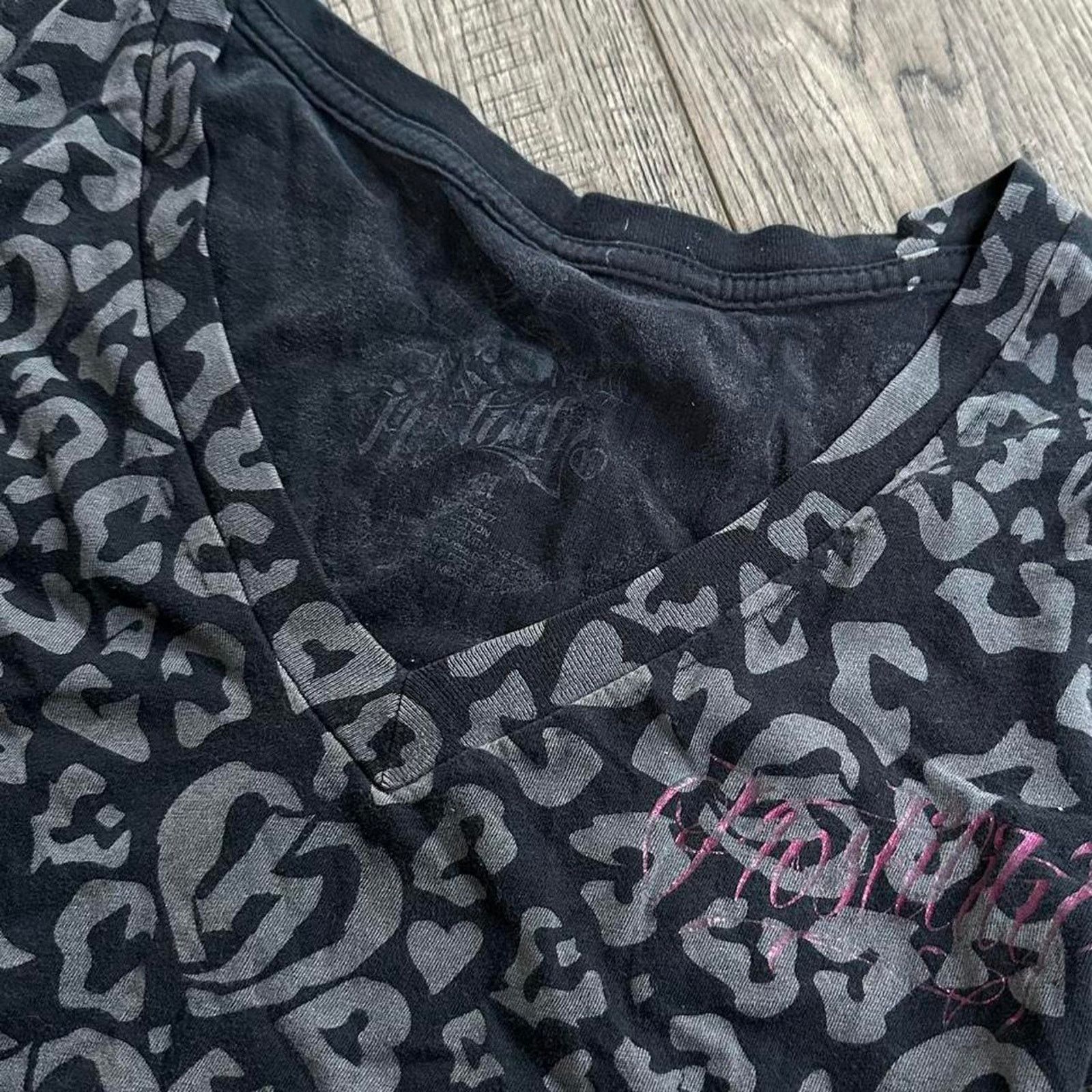 Vintage Beautiful vintage 00s y2k black cheetah shirt Size M / US 6-8 / IT 42-44 - 3 Thumbnail