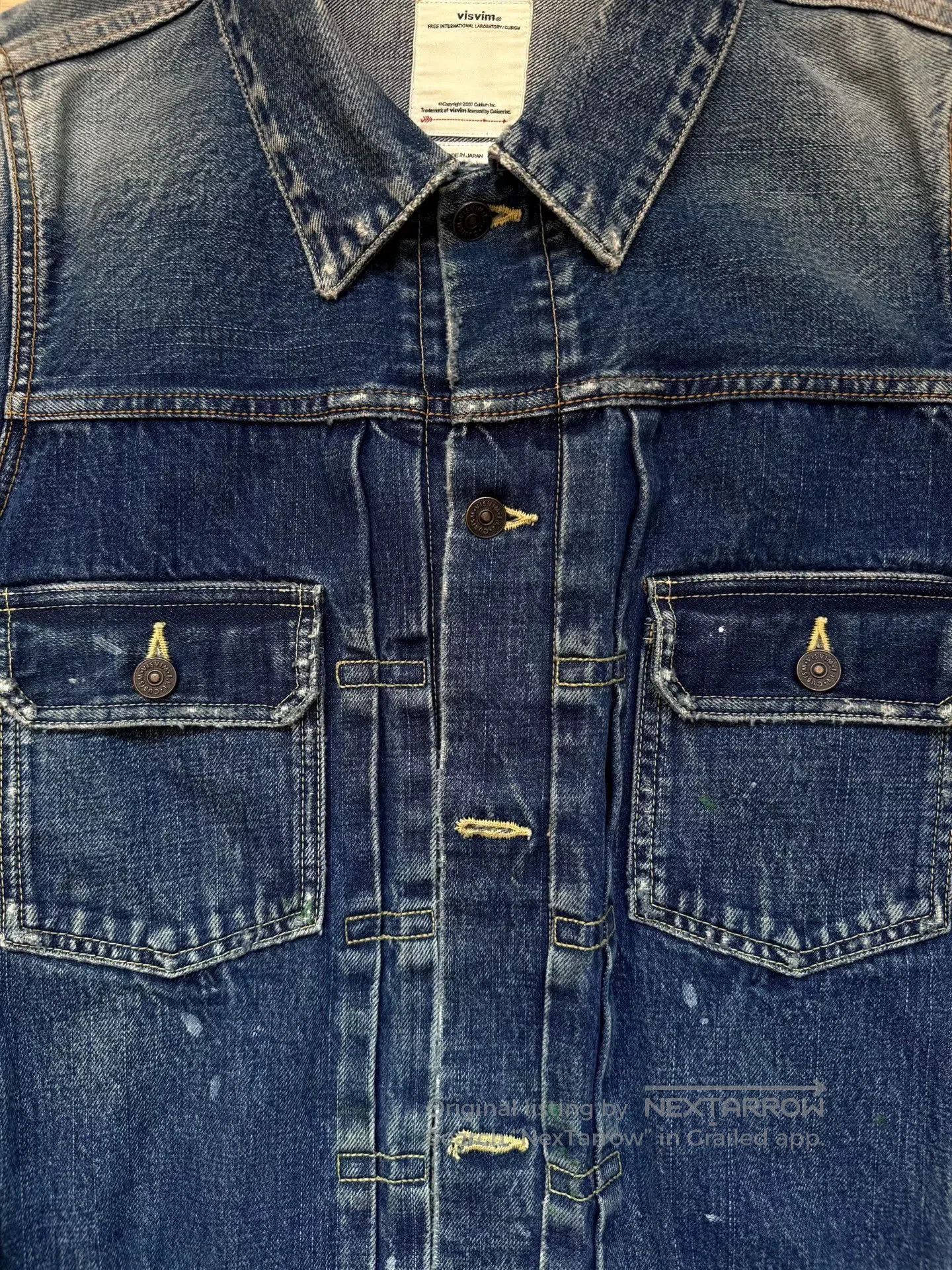 Visvim visvim 101JKT Jumbo Paint Splatter Denim Jacket. Size US XL / EU 56 / 4 - 1 Thumbnail