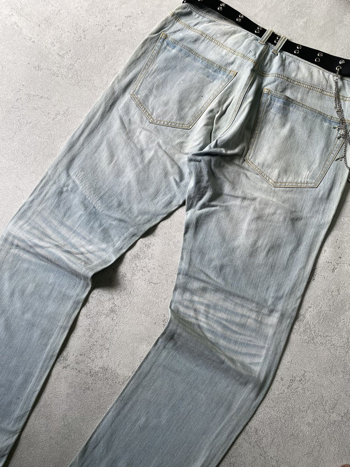 If Six Was Nine × Le Grande Bleu (L.G.B.) × Tete Homme tete homme ripped denim pants Size US 32 / EU 48 - 4 Thumbnail