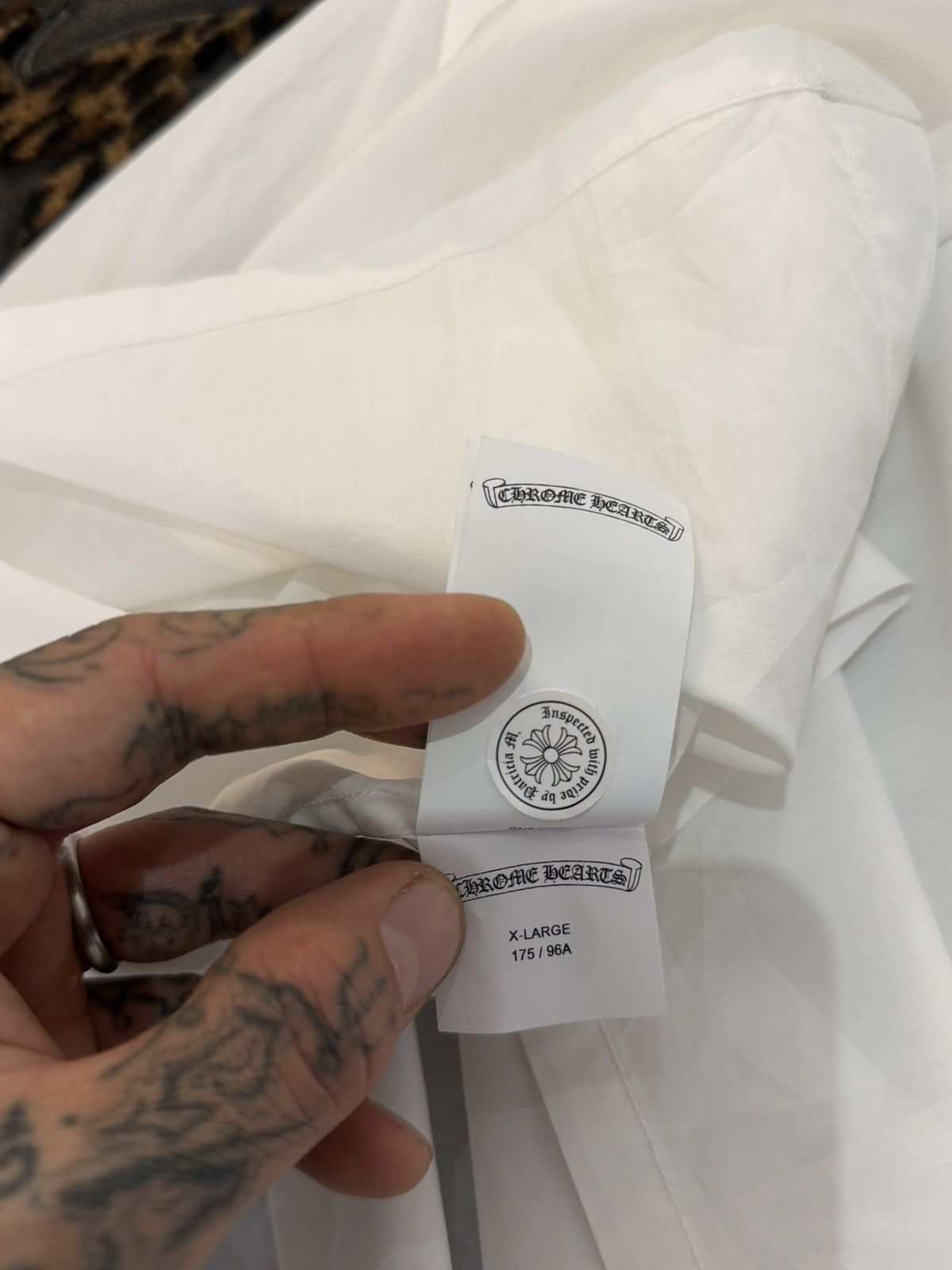 Chrome Hearts Chrome Hearts NEW Special Barths Cross patch shirt xxl Size US XL / EU 56 / 4 - 11 Thumbnail