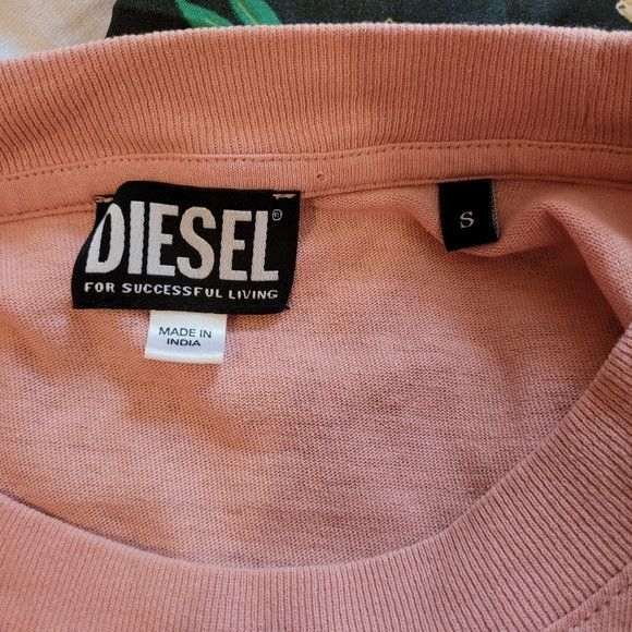 Diesel Diesel 2 Tones Of Pink Oversized Short Sleeve Tshirt - S Size US S / EU 44-46 / 1 - 3 Thumbnail