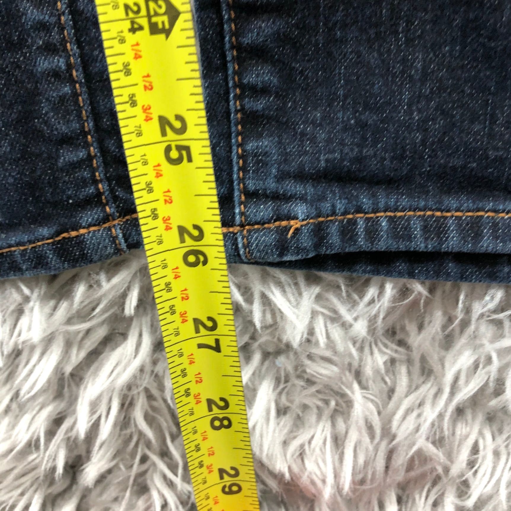 Old Navy Old Navy Skinny Jeans Womens Size 4S Mid Rise Dark Wash Blue Denim Size 27" / US 4 / IT 40 - 3 Thumbnail