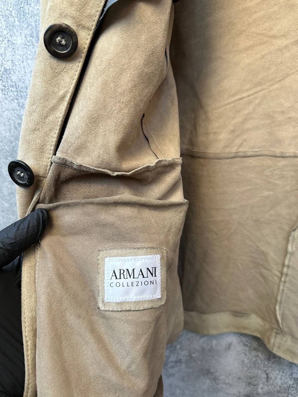 Armani Collezioni Armani Collezioni Velour Coat Vintage Single-Breasted Size XL / US 12-14 / IT 48-50 - 14 Thumbnail