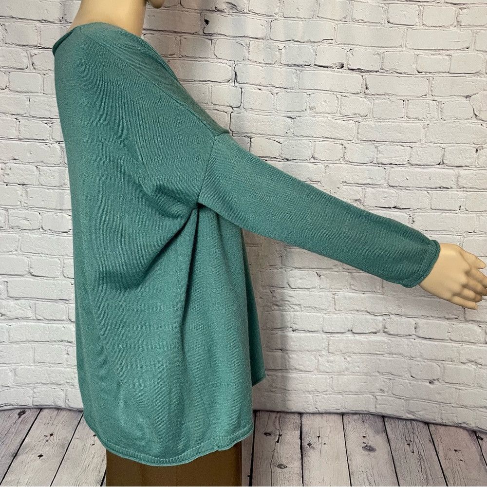 Other Ottod'Ame Wool Blend Long Sleeve Sea Green Sweater Made In Size S / US 4 / IT 40 - 2 Thumbnail