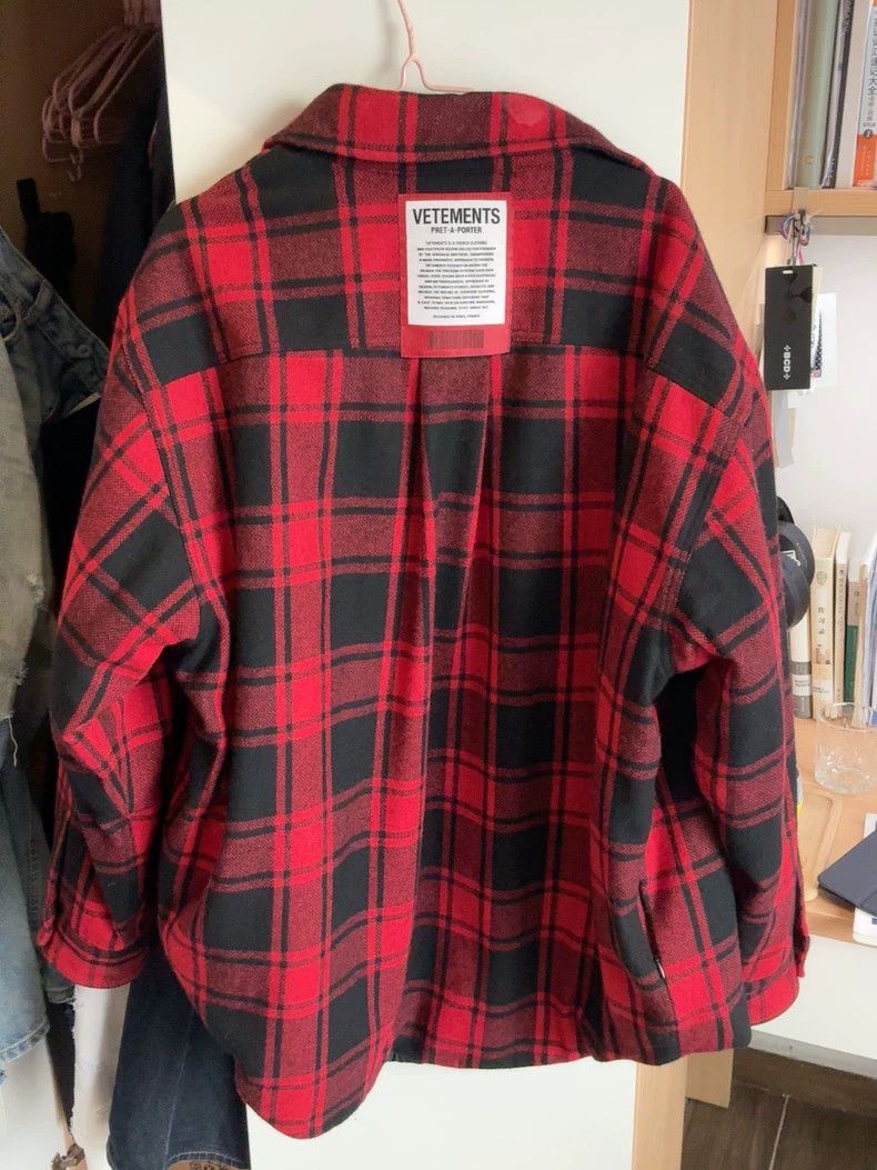 Vetements Vetements Wool Blended Shirt Jacket Size US S / EU 44-46 / 1 - 4 Thumbnail