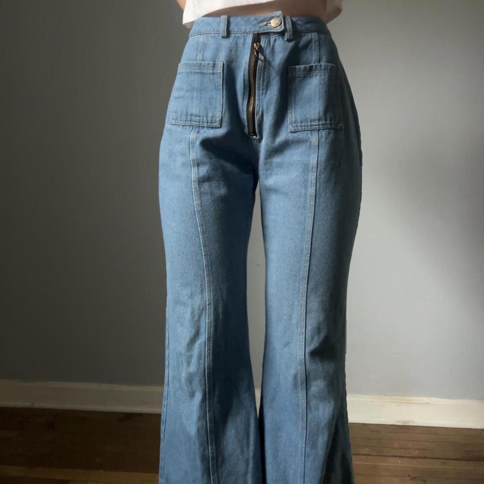 Cyderhouse Cider High-Waisted Wide-Leg Jeans Size 32" / US 10 / IT 46 - 6 Thumbnail