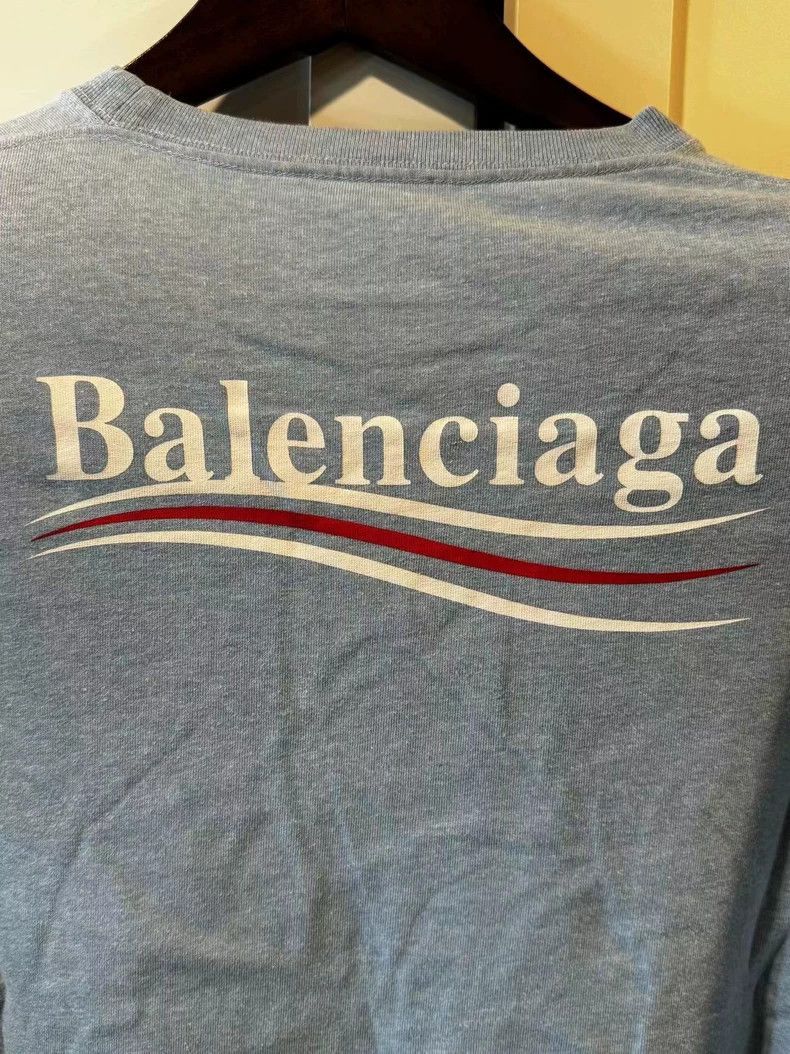 Balenciaga Balenciaga Haze Blue Cola Sleeve Size US XL / EU 56 / 4 - 2 Thumbnail