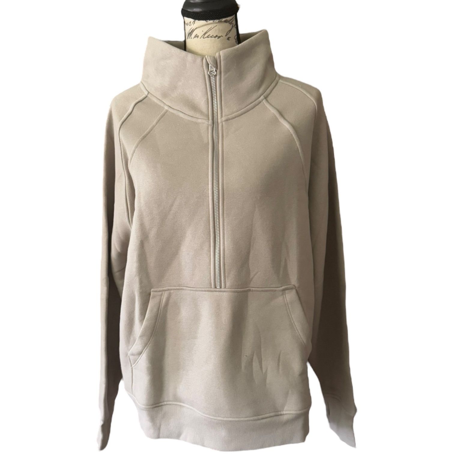 Other Danskin Mock Neck Mixed Rib Half Zip Pullover Jacket Size 2X Size XXL / US 16-18 / IT 52-54 - 2 Thumbnail