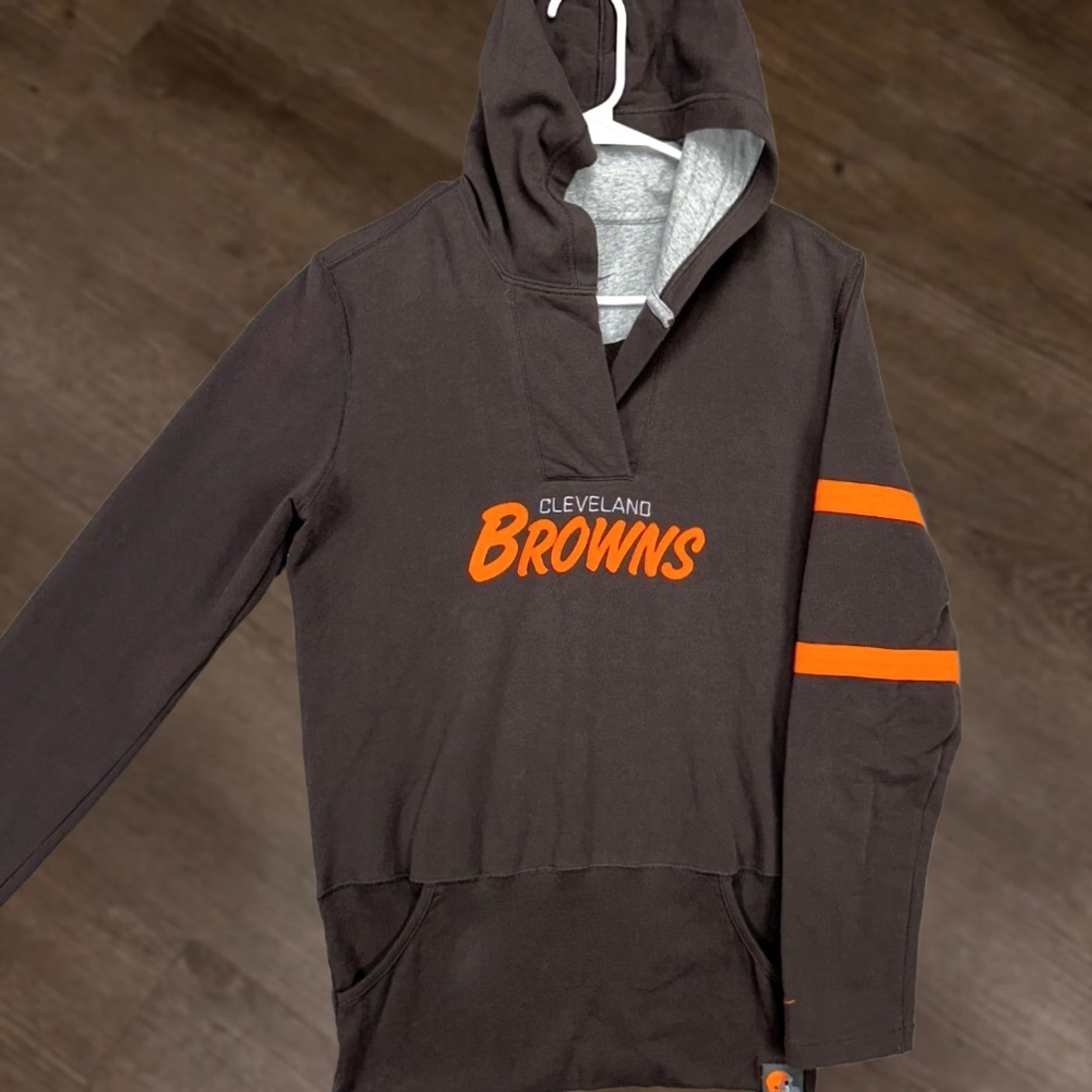 Nike Nike Cleveland Browns Hoodie Sweatshirt Womens Large Brown Pullover Shirt Size L / US 10 / IT 46 - 1 Thumbnail