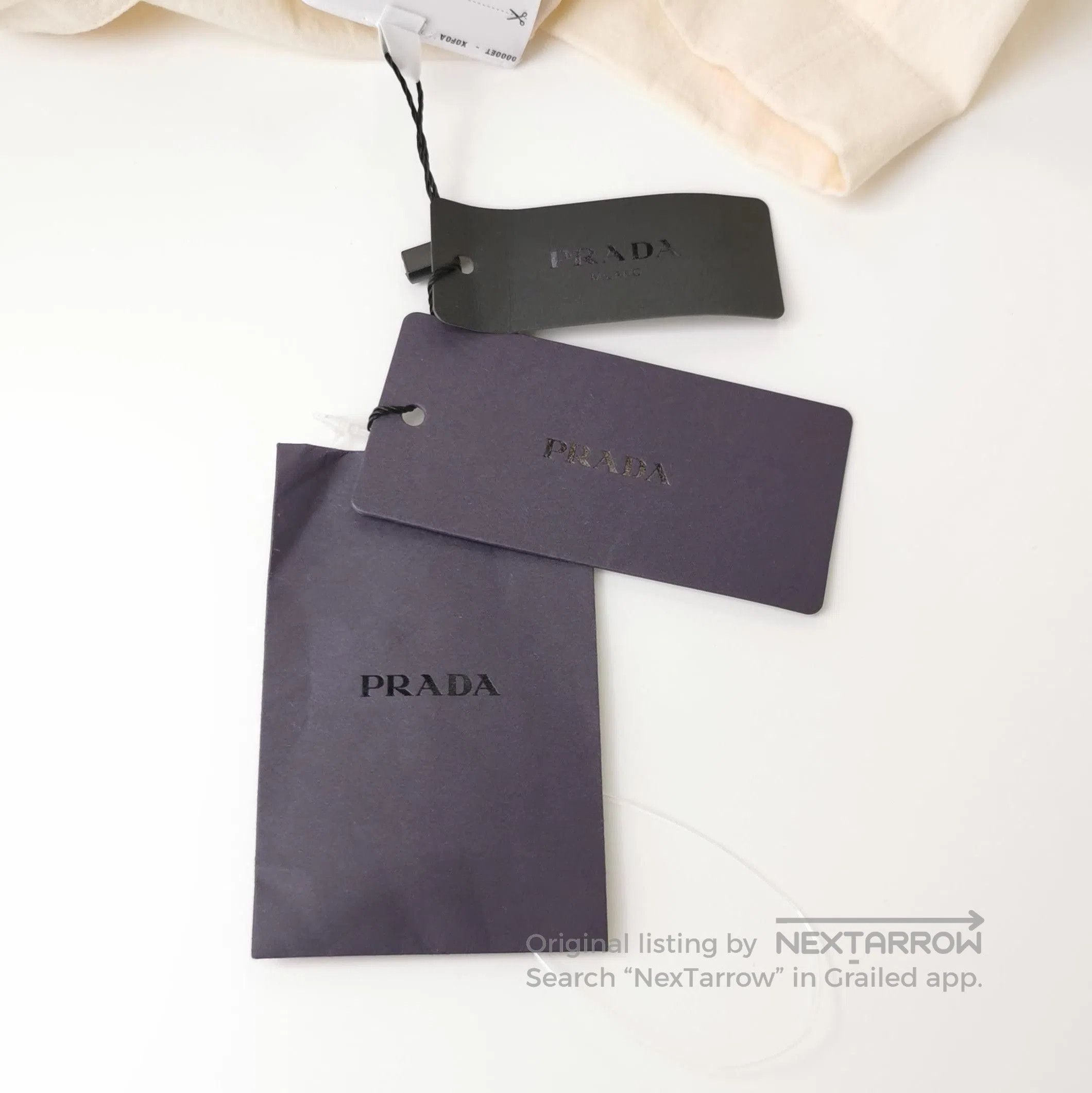 Prada Prada Logo Cotton Shirt Jumpsuit for Women . Size 37" - 4 Thumbnail