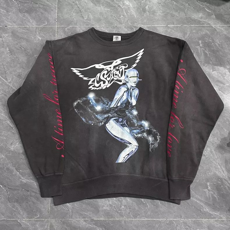 Saint Michael SAINT Michael Washed Machi Sweatshirt Long Sleeve 2504-Next Size US L / EU 52-54 / 3 - 1 Thumbnail
