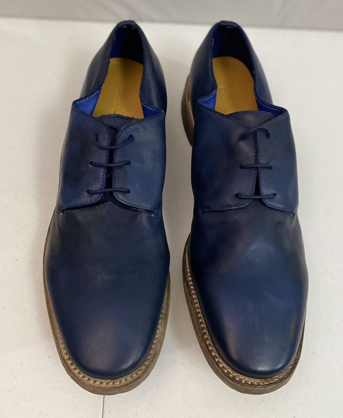 Dsquared2 Dsquared2 🇮🇹 Blue Goodyear welt Handmade Uni Derby 8.5 NEW Size US 8.5 / EU 41-42 - 6 Thumbnail