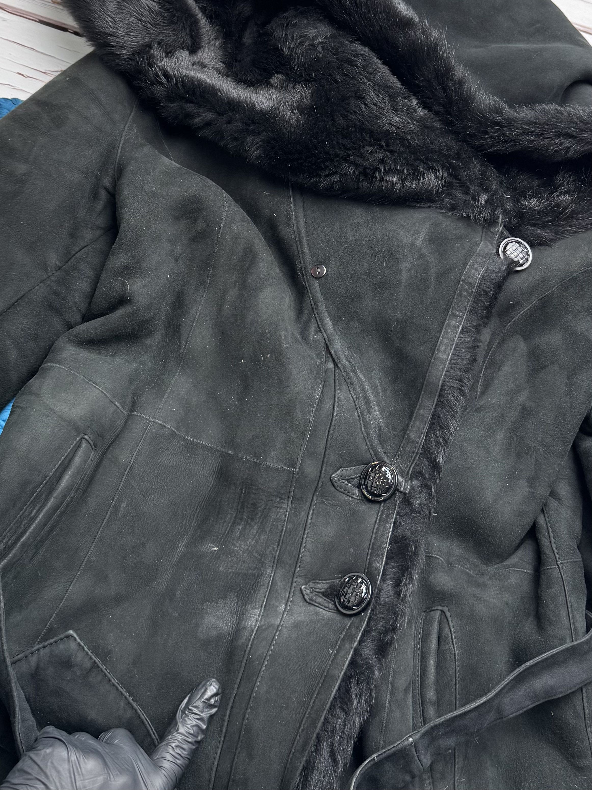 Vintage Vintage Real Leather Hooded Coat (D15)(D10) Size XL / US 12-14 / IT 48-50 - 9 Thumbnail