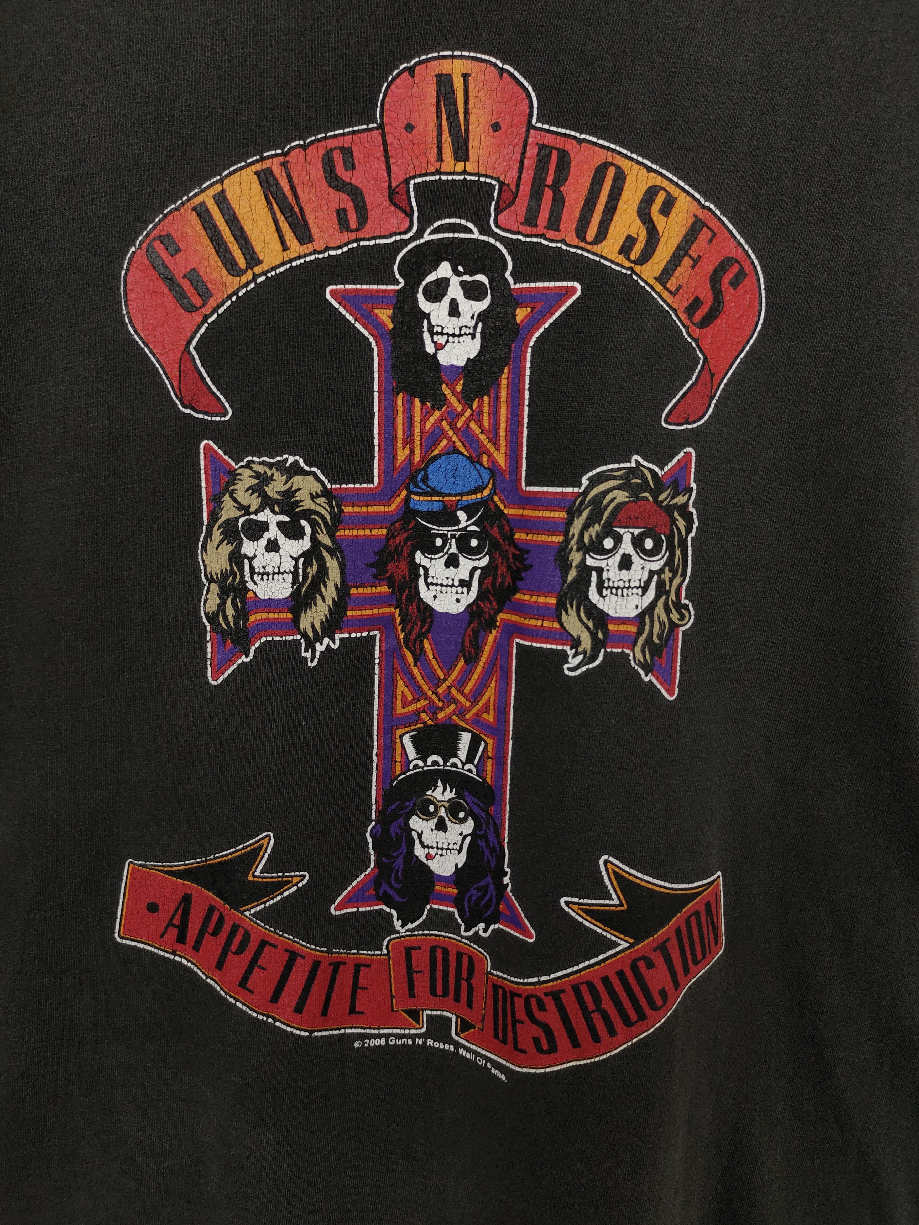 Band Tees Vintage 2000 Gun & Roses Cross Distressed T Shirt Size US L / EU 52-54 / 3 - 3 Thumbnail