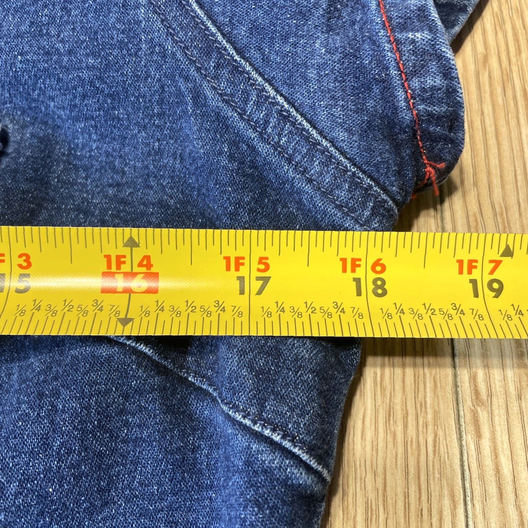 Vintage Carolina Jean Dress Size 10 Blue Stretch Snap Front Short Sleeve Womens Size 32" / US 10 / IT 46 - 4 Thumbnail