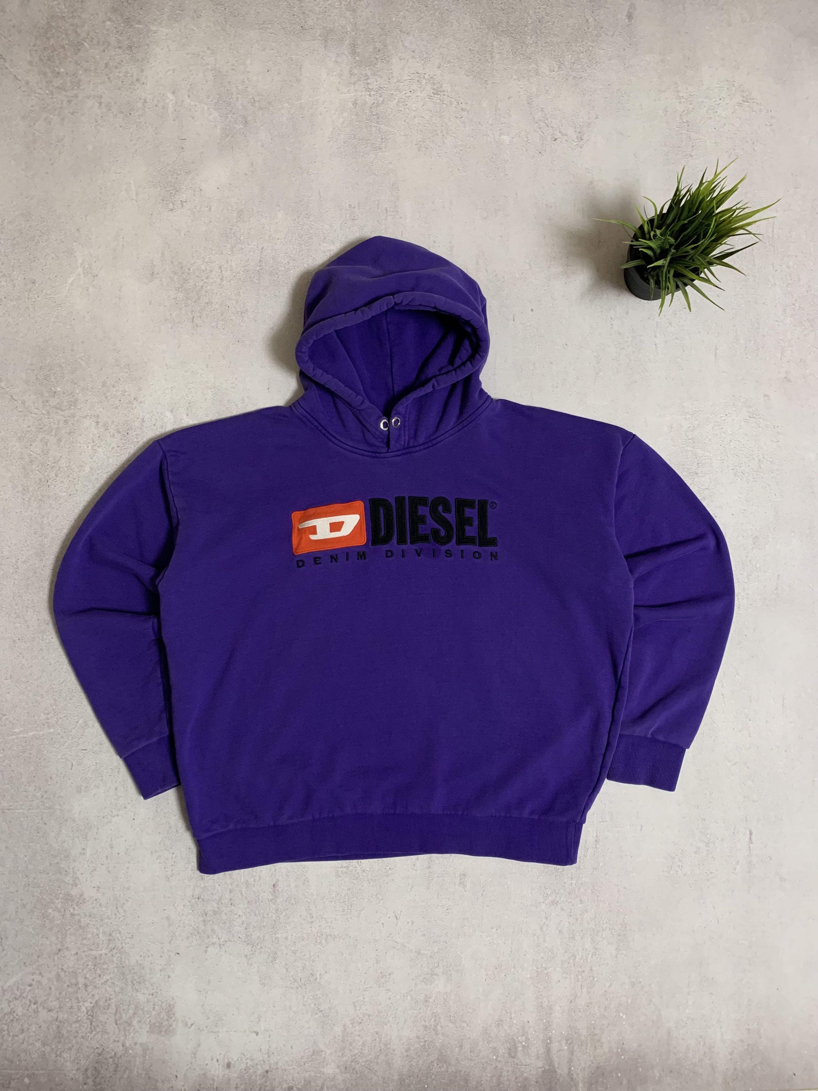 Diesel × Vintage Vintage Diesel Hoodie Big Logo Baggy 90s Y2K Crazy Size US M / EU 48-50 / 2 - 1 Thumbnail