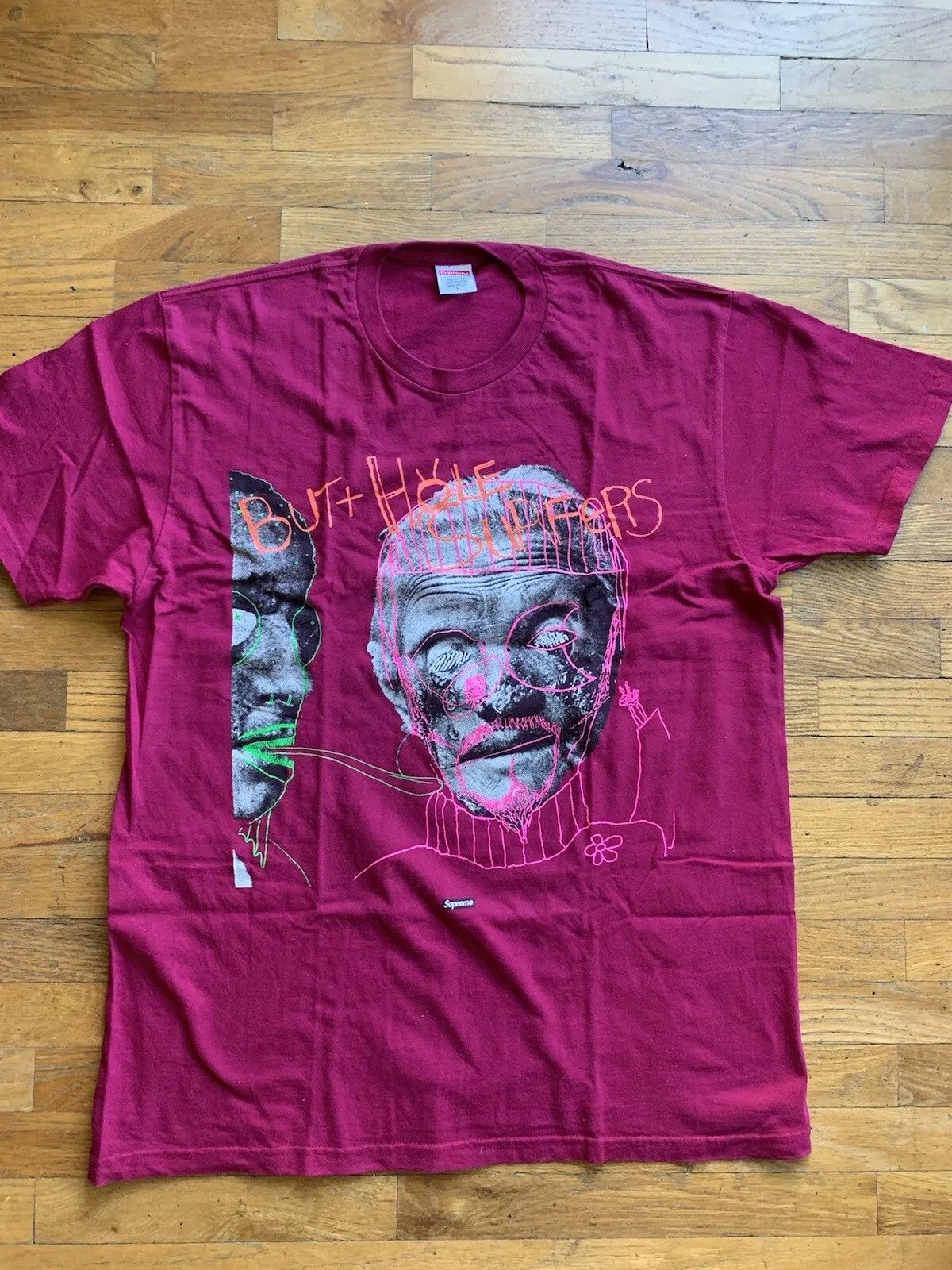 Supreme Supreme Butthole Surfers T-Shirt Burgundy Large Size US L / EU 52-54 / 3 - 1 Thumbnail