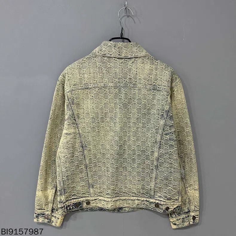 Gucci Gucci Washed denim full-print denim jacket Size S / US 4 / IT 40 - 5 Thumbnail