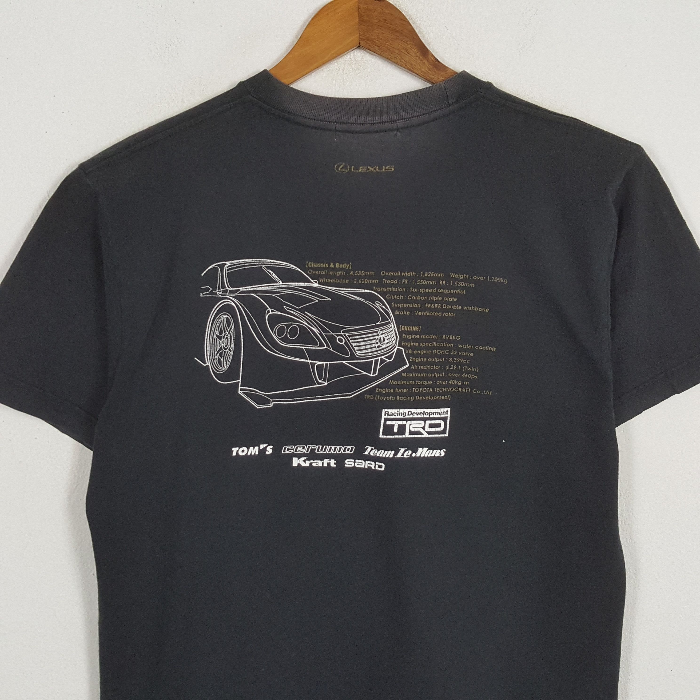 Japanese Brand × Vintage Vintage LEXUS TRD RACING DEVELOPMENT Japanese Brand T-Shirt Size US L / EU 52-54 / 3 - 2 Thumbnail