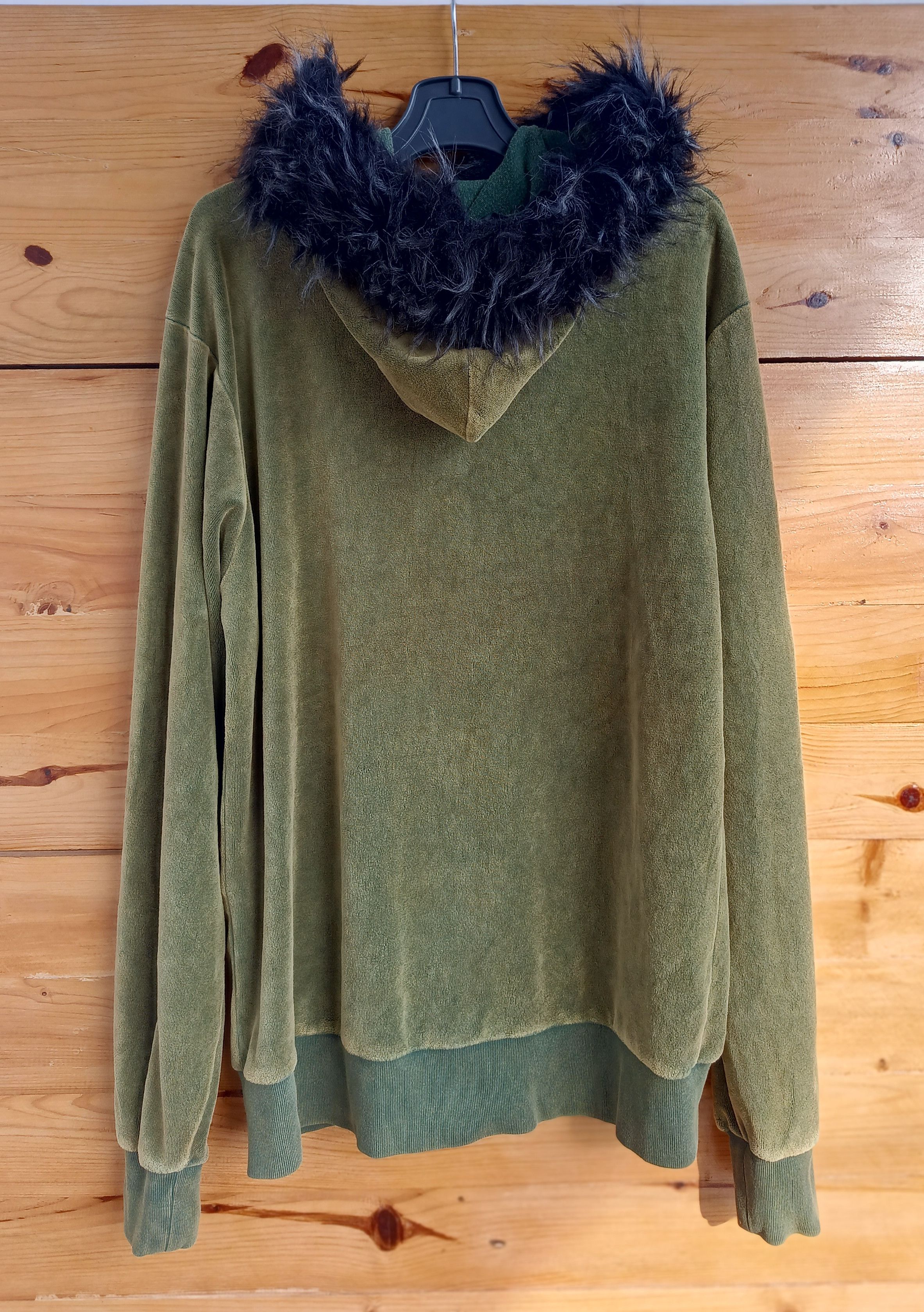 Hysteric Glamour 2000's Everlast Fur Faux Velour Hoodie Rust Green Size US L / EU 52-54 / 3 - 4 Thumbnail