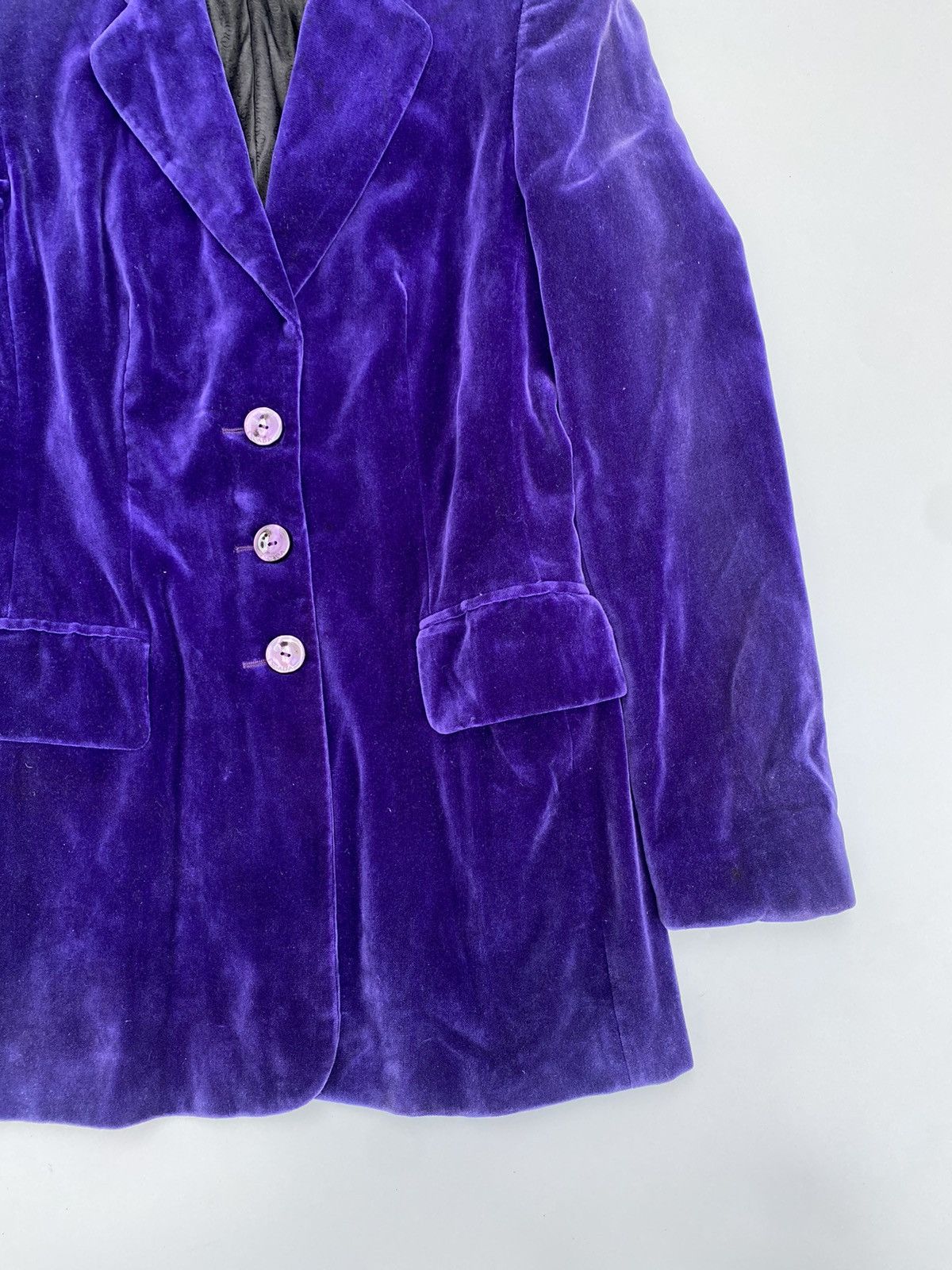 Escada Vintage Escada Velvet Blazer Size S / US 4 / IT 40 - 7 Thumbnail